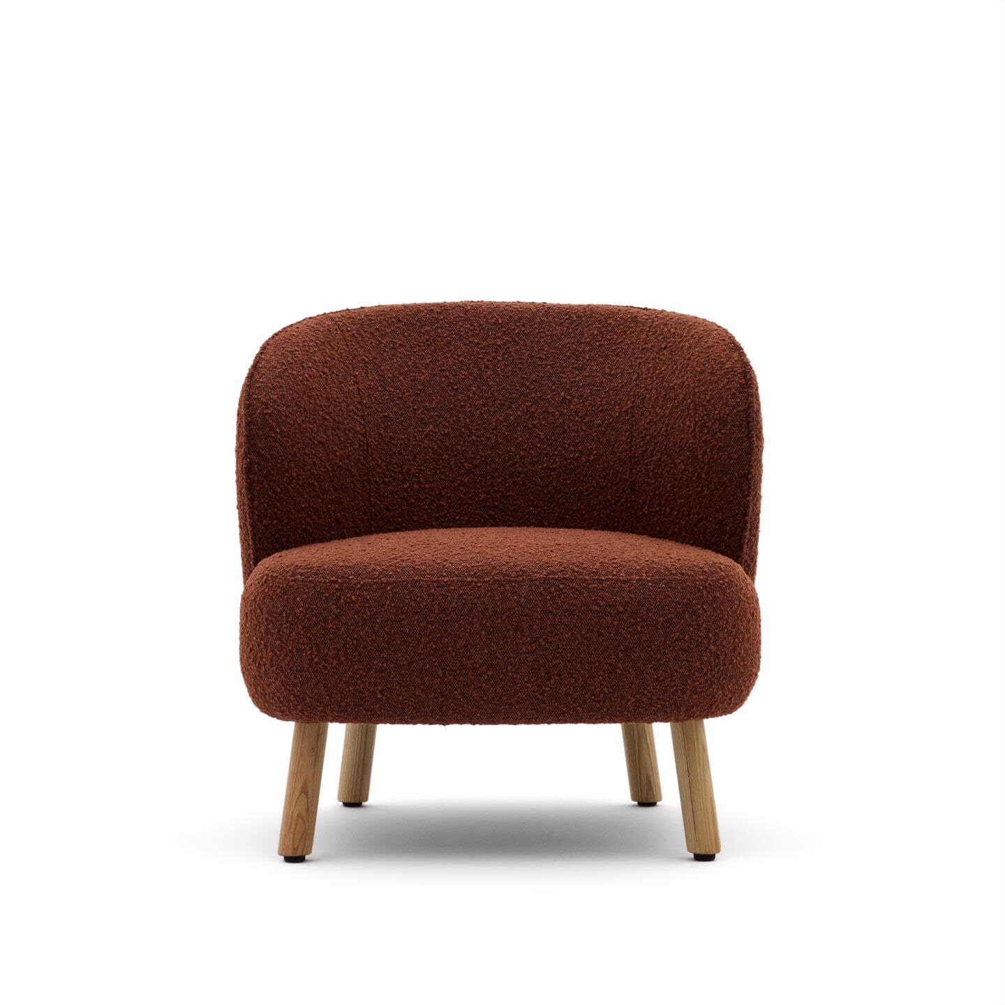 Kave Home Fauteuil 'Ulit' Bouclé, kleur Terracotta