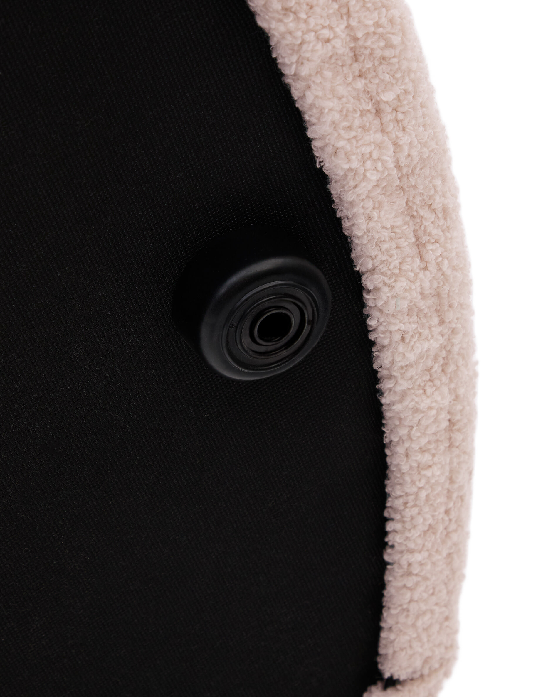 Kave Home Poef 'Kaeli' Bouclé, 90cm, kleur Roze