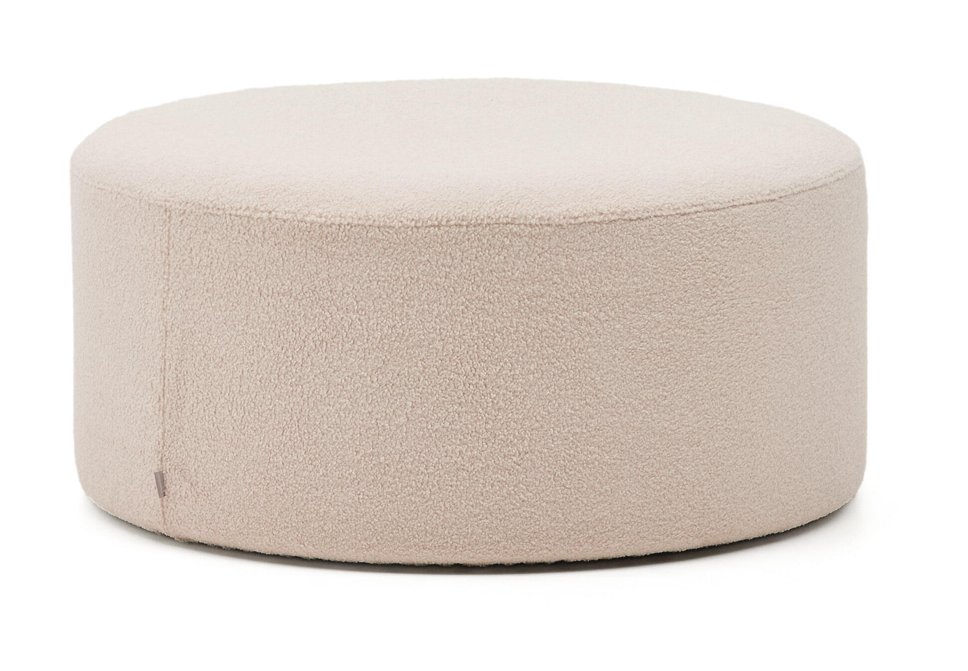 Kave Home Poef Kaeli Bouclé, 90cm - Roze