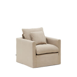 Kave Home Fauteuil 'Nora' kleur Taupe
