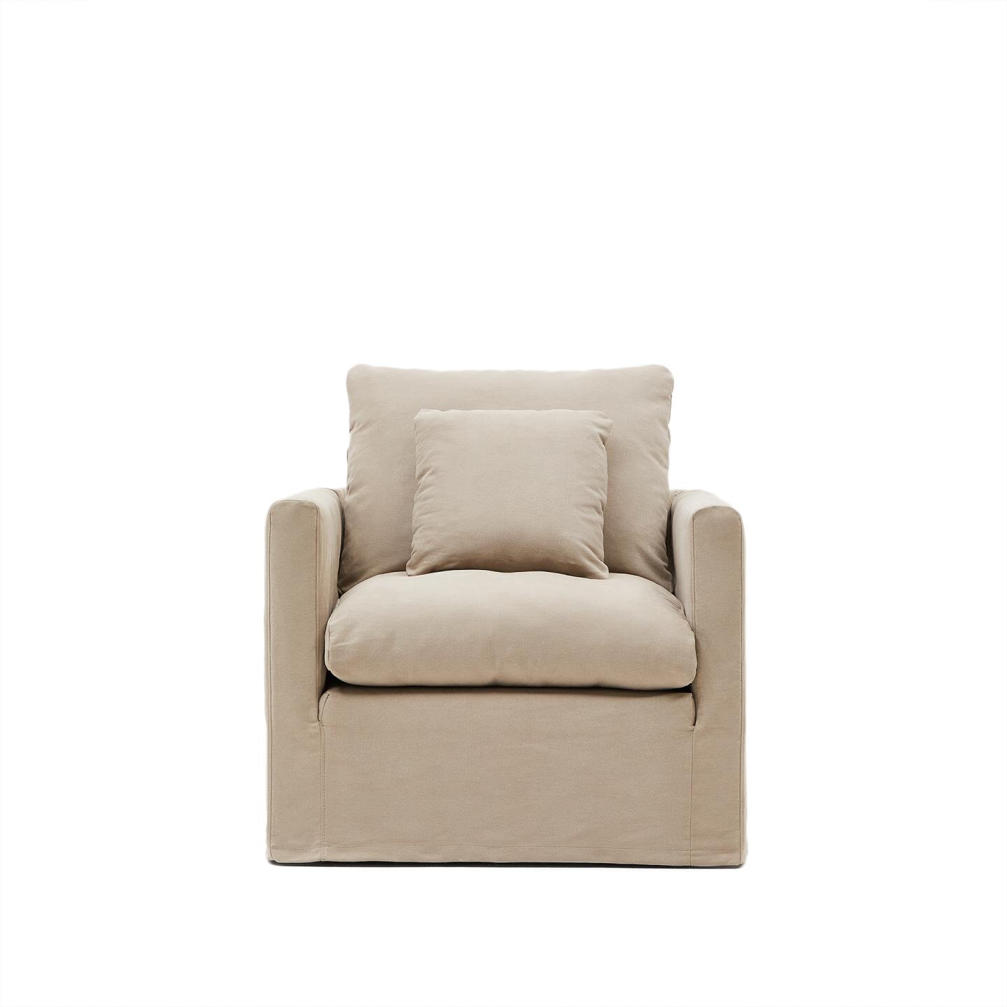 Kave Home Fauteuil 'Nora' kleur Taupe