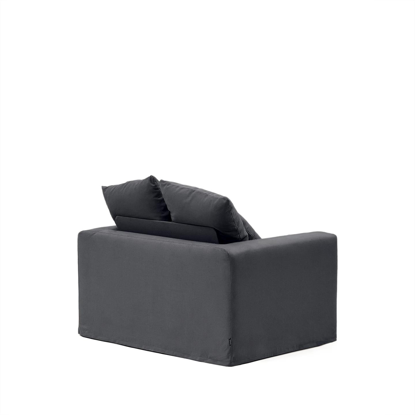 Kave Home Loveseat 'Nora' kleur Antraciet