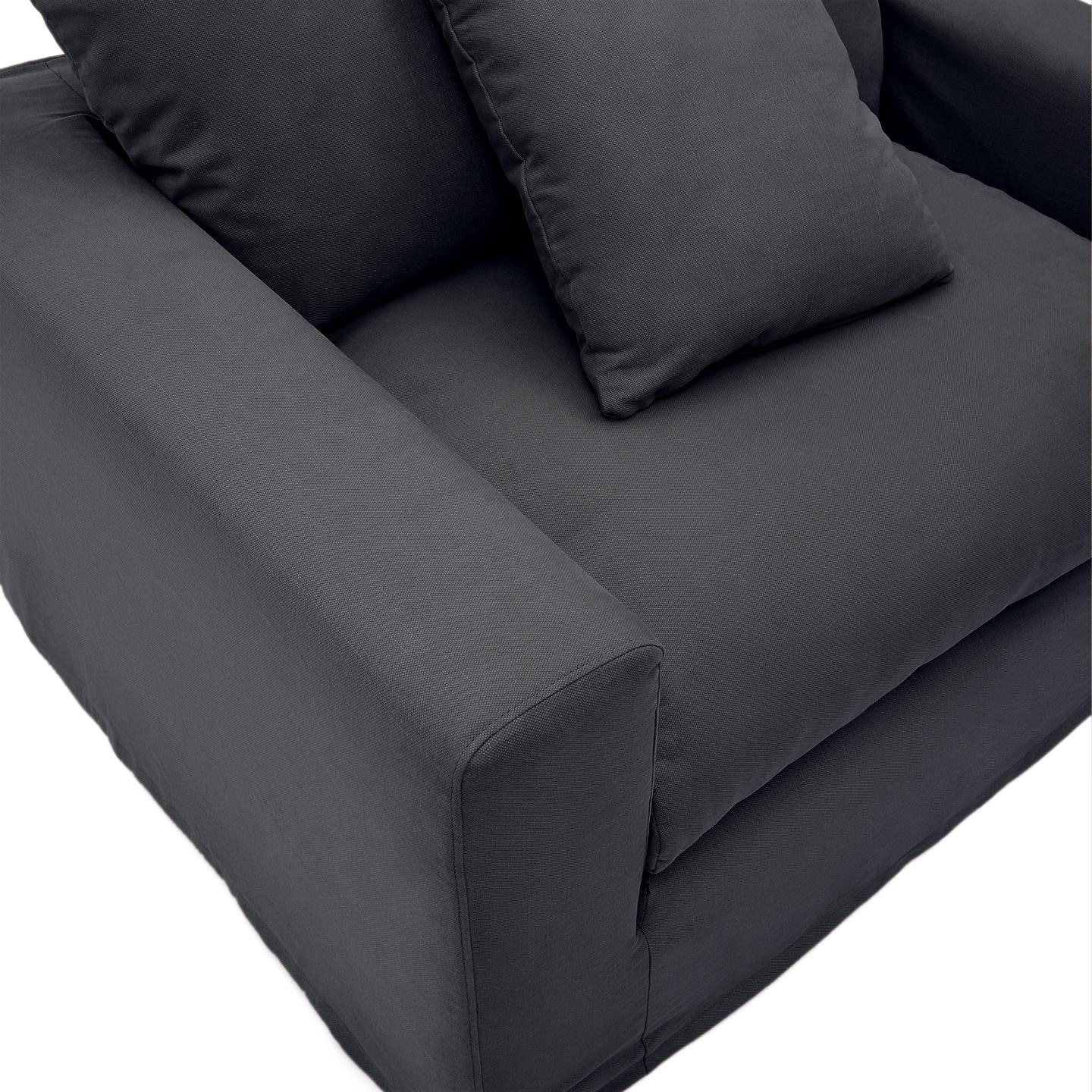 Kave Home Loveseat 'Nora' kleur Antraciet