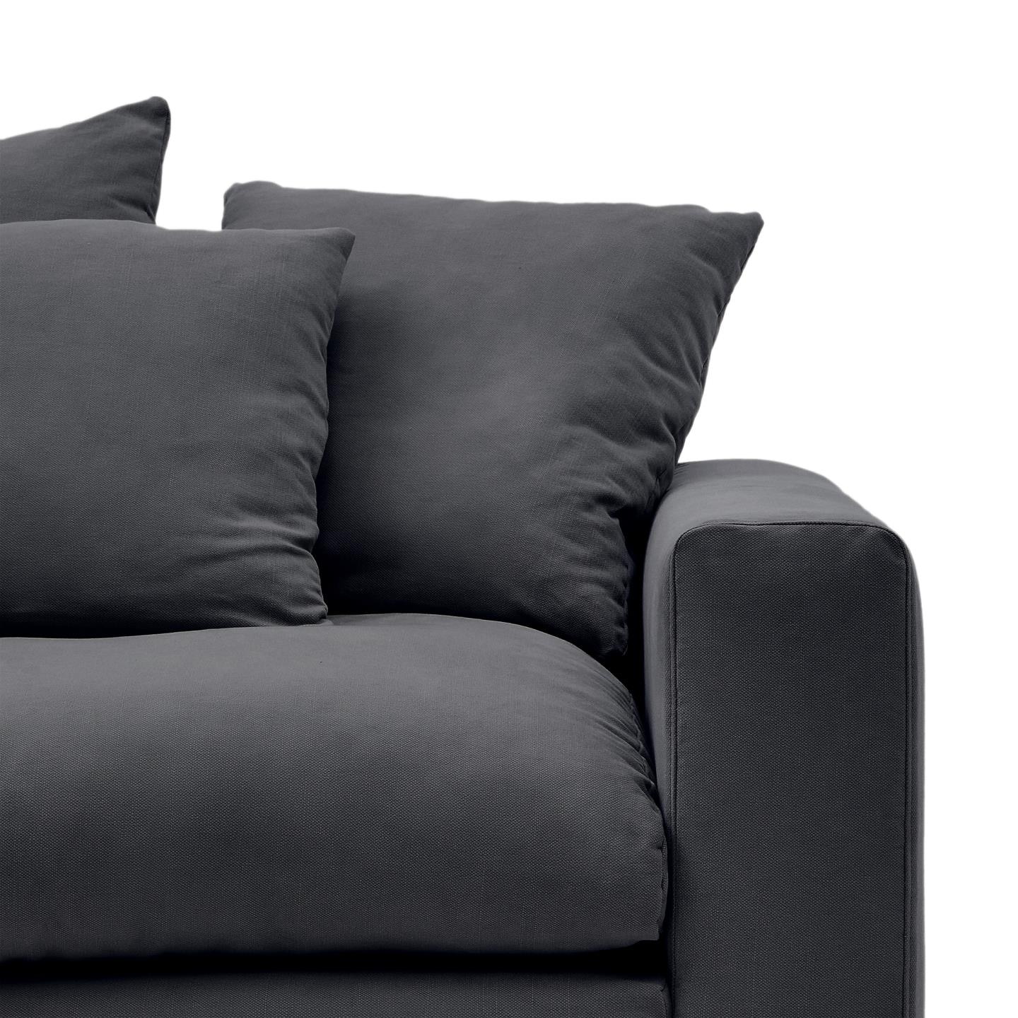 Kave Home Loveseat 'Nora' kleur Antraciet