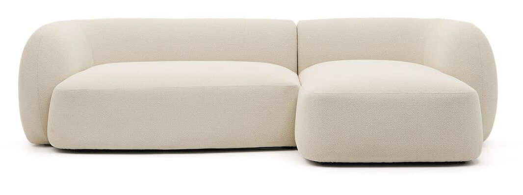 Kave Home 3-zits Loungebank 'Martina' 287cm, Rechts, Structuurstof