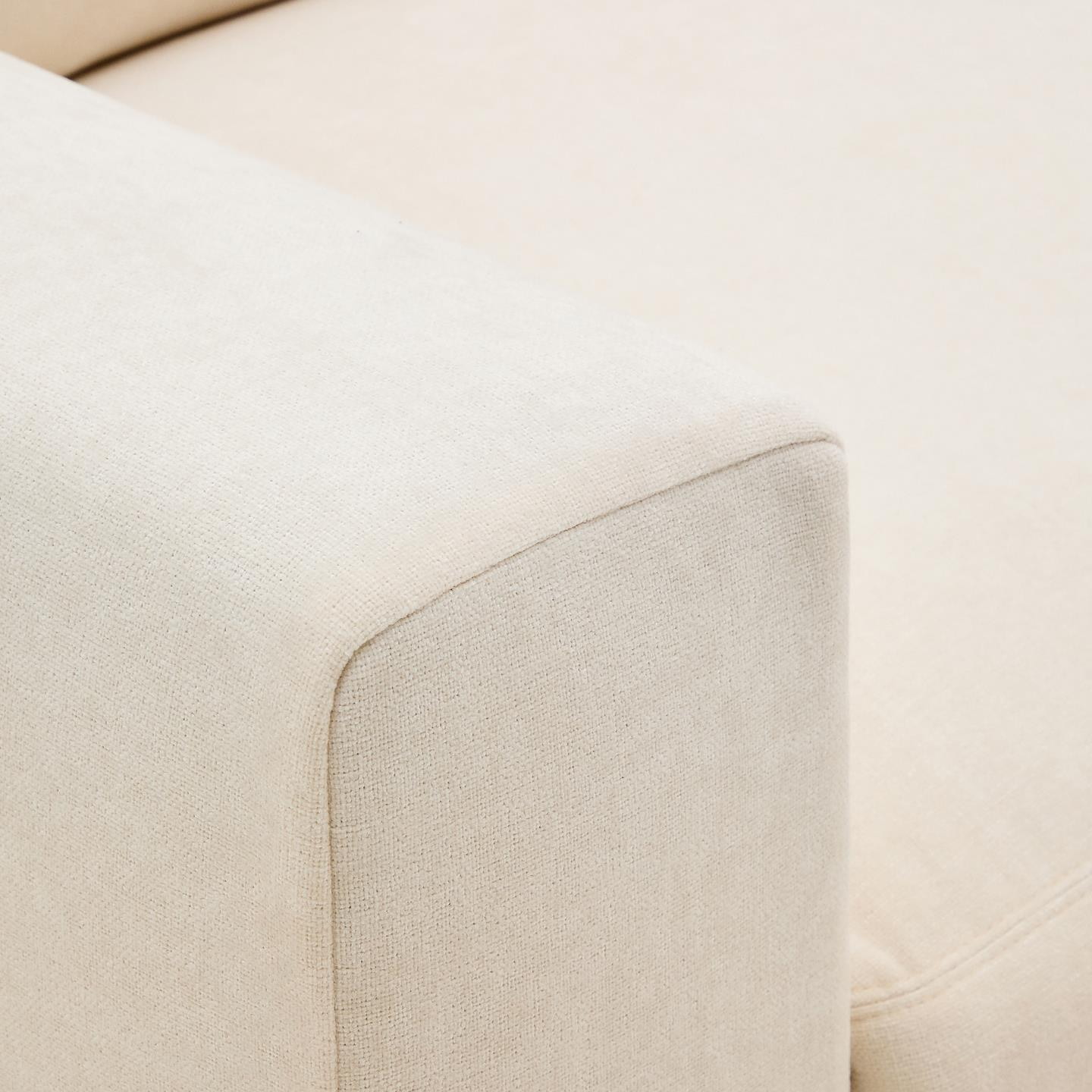 Kave Home 3-zits Loungebank 'Alea' Rechts, kleur Ecru