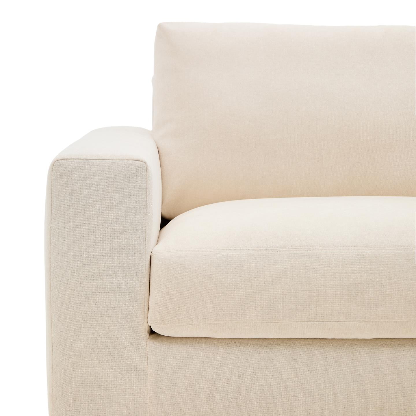Kave Home 3-zits Loungebank 'Alea' Rechts, kleur Ecru