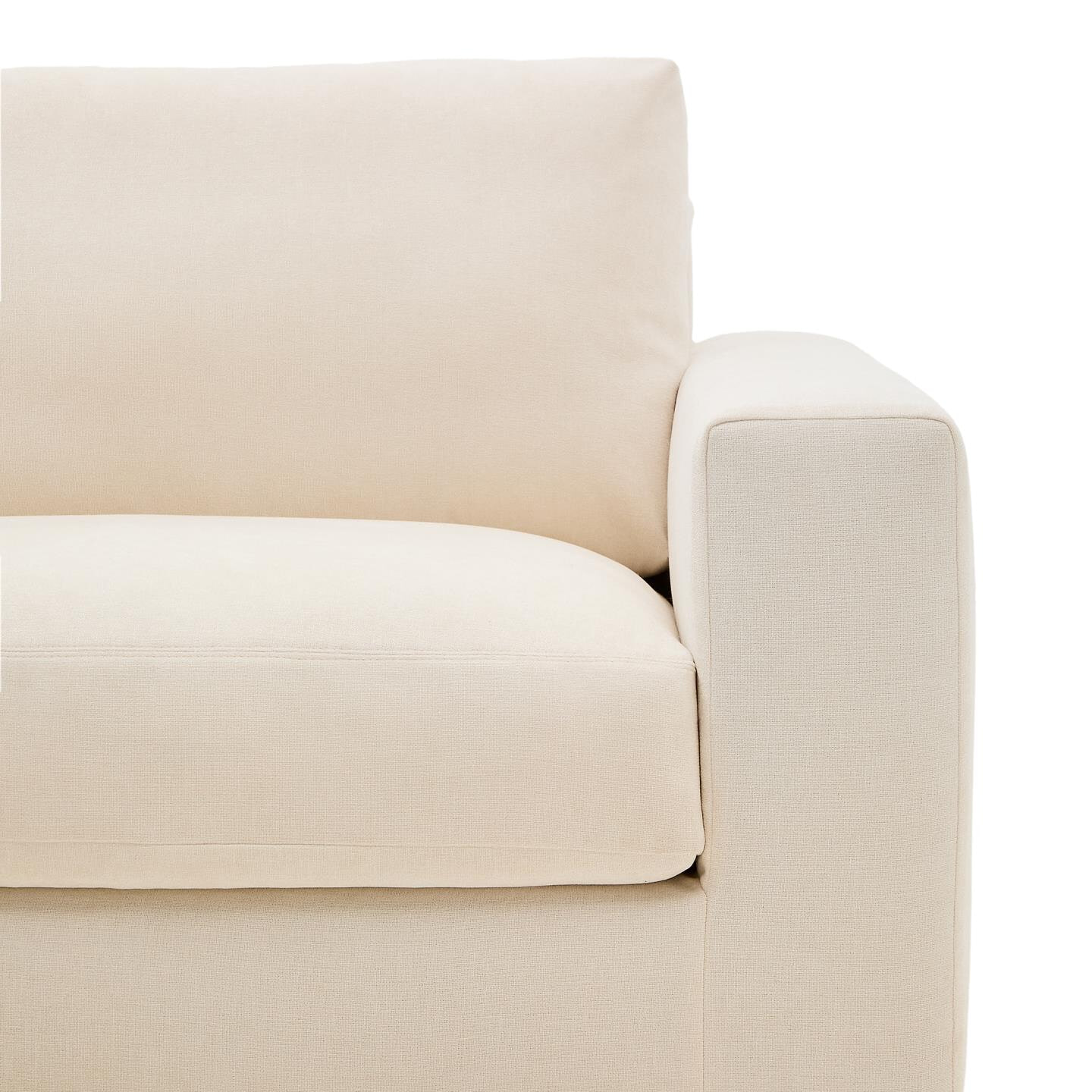 Kave Home 3-zits Loungebank 'Alea' Links, kleur Ecru