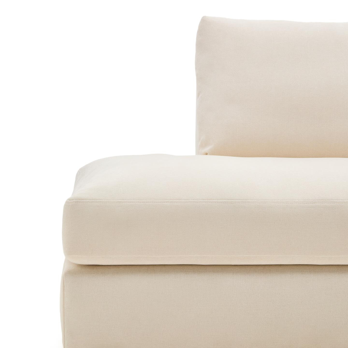 Kave Home 5-zits Loungebank 'Alea' Rechts, kleur Ecru