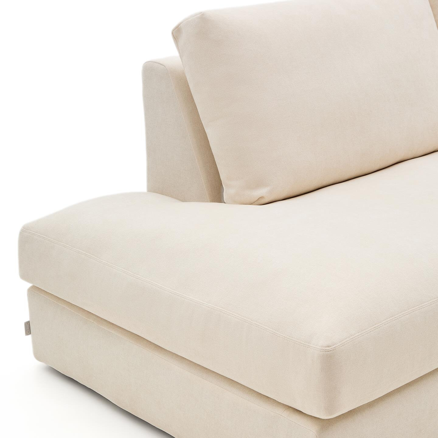 Kave Home 5-zits Loungebank 'Alea' Rechts, kleur Ecru