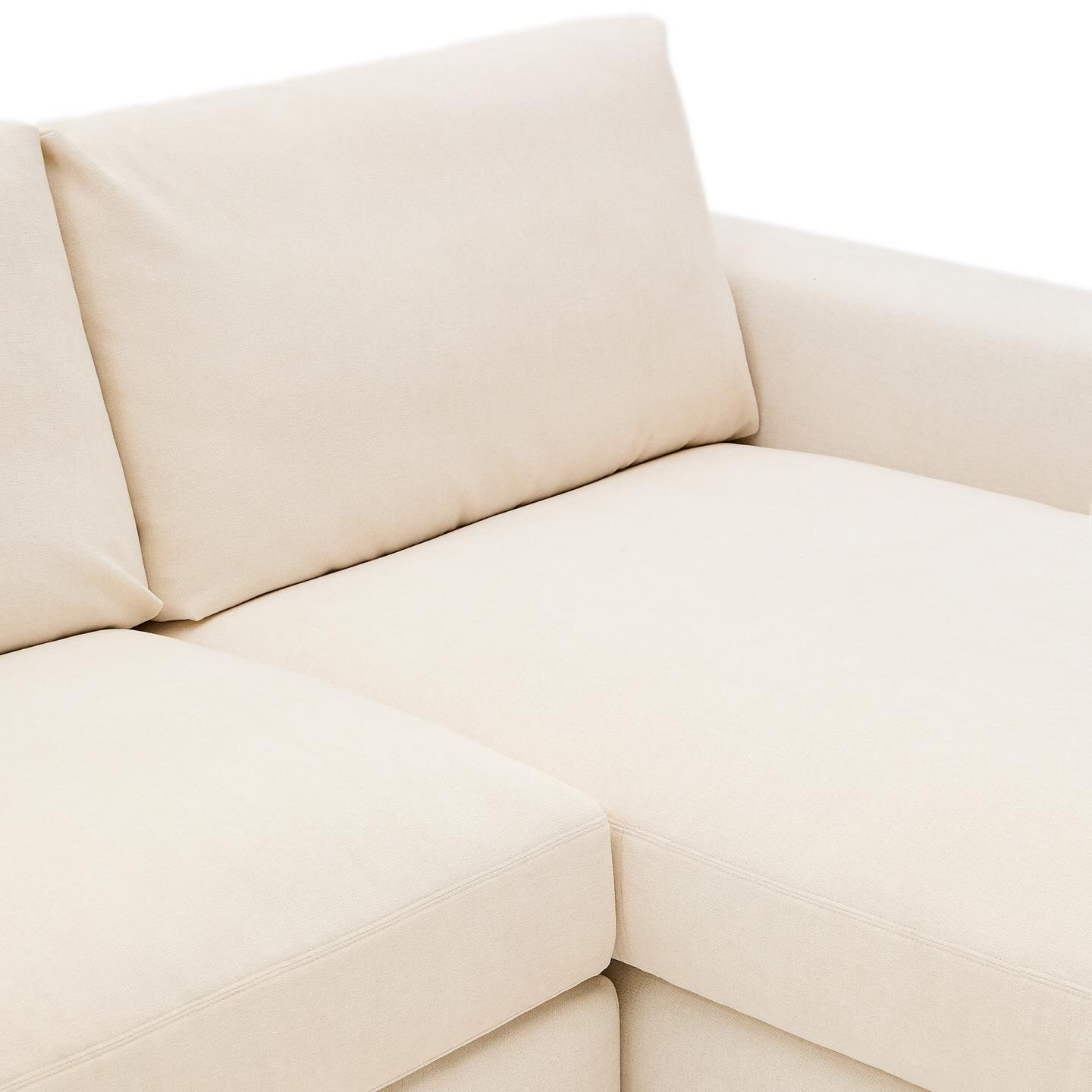 Kave Home 5-zits Loungebank 'Alea' Rechts, kleur Ecru