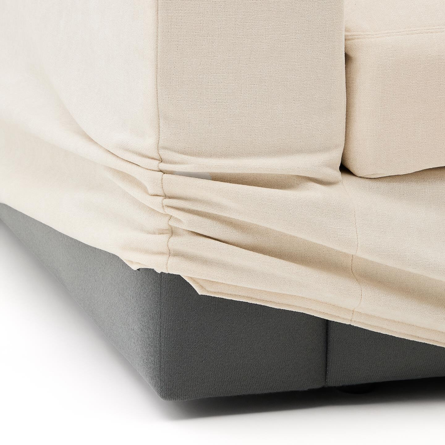 Kave Home 5-zits Loungebank 'Alea' Rechts, kleur Ecru