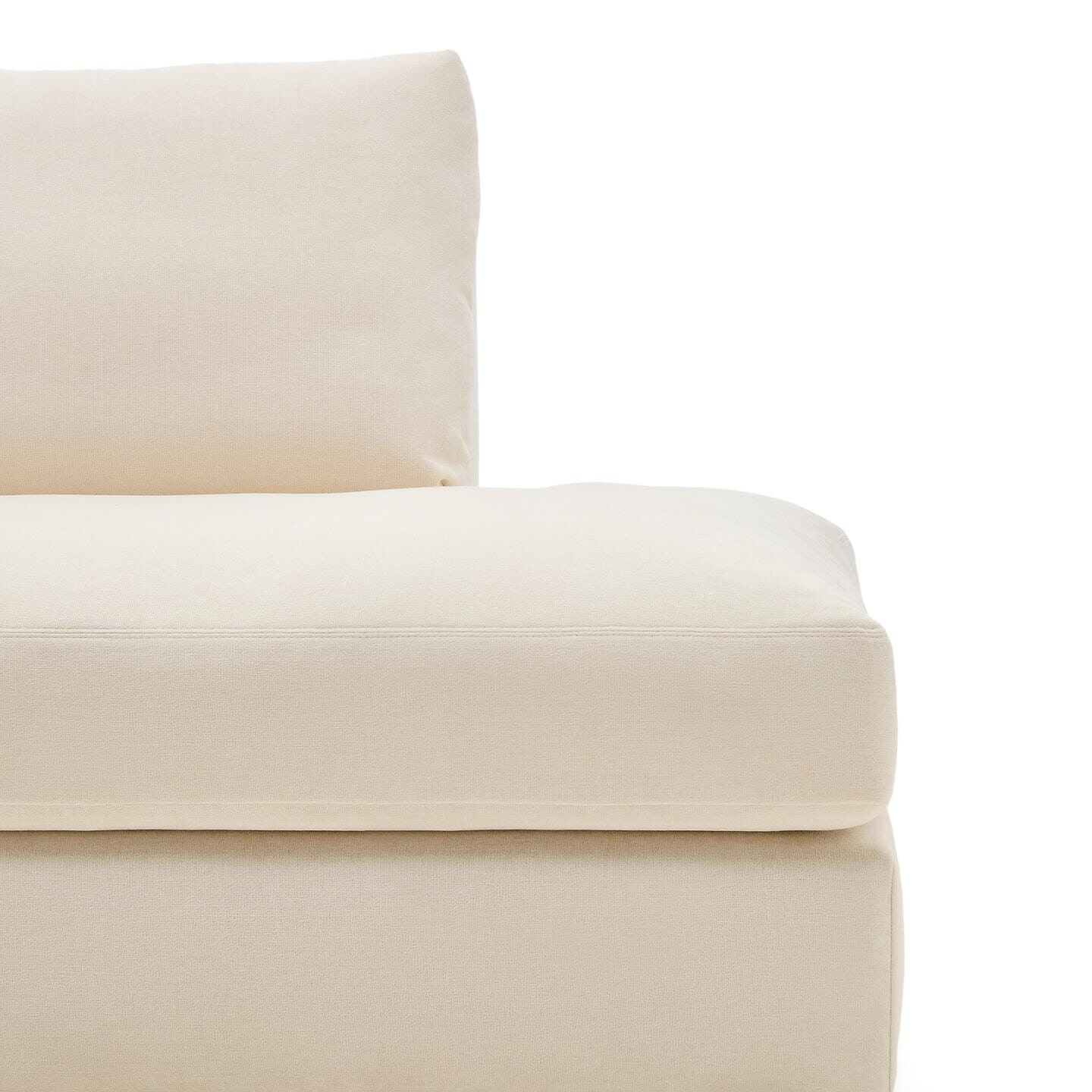 Kave Home 5-zits Loungebank 'Alea' Links, kleur Ecru