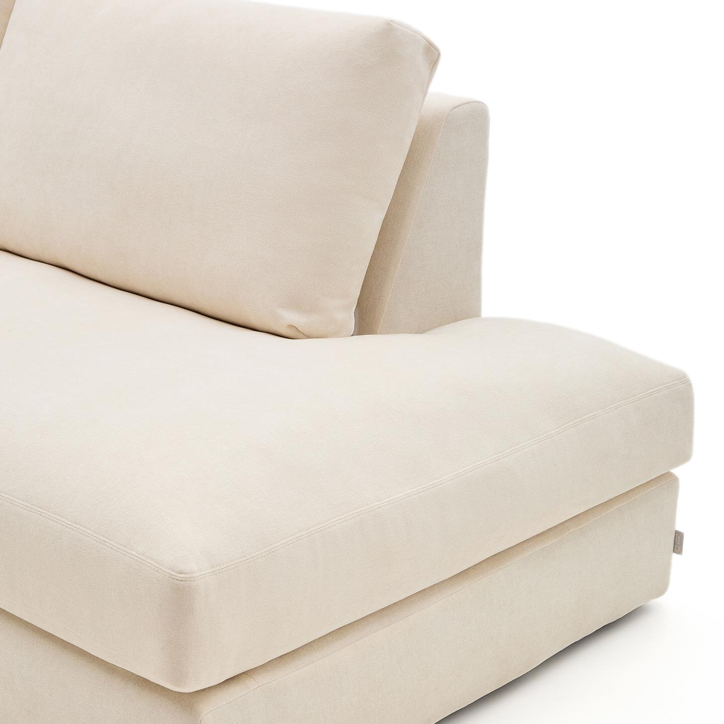 Kave Home 5-zits Loungebank 'Alea' Links, kleur Ecru