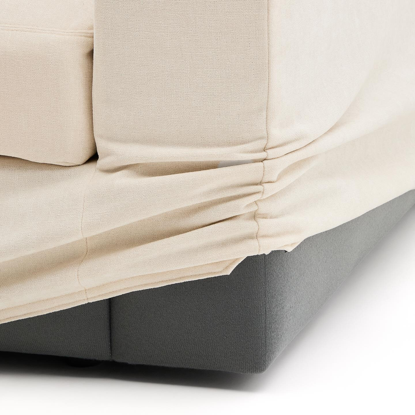 Kave Home 5-zits Loungebank 'Alea' Links, kleur Ecru