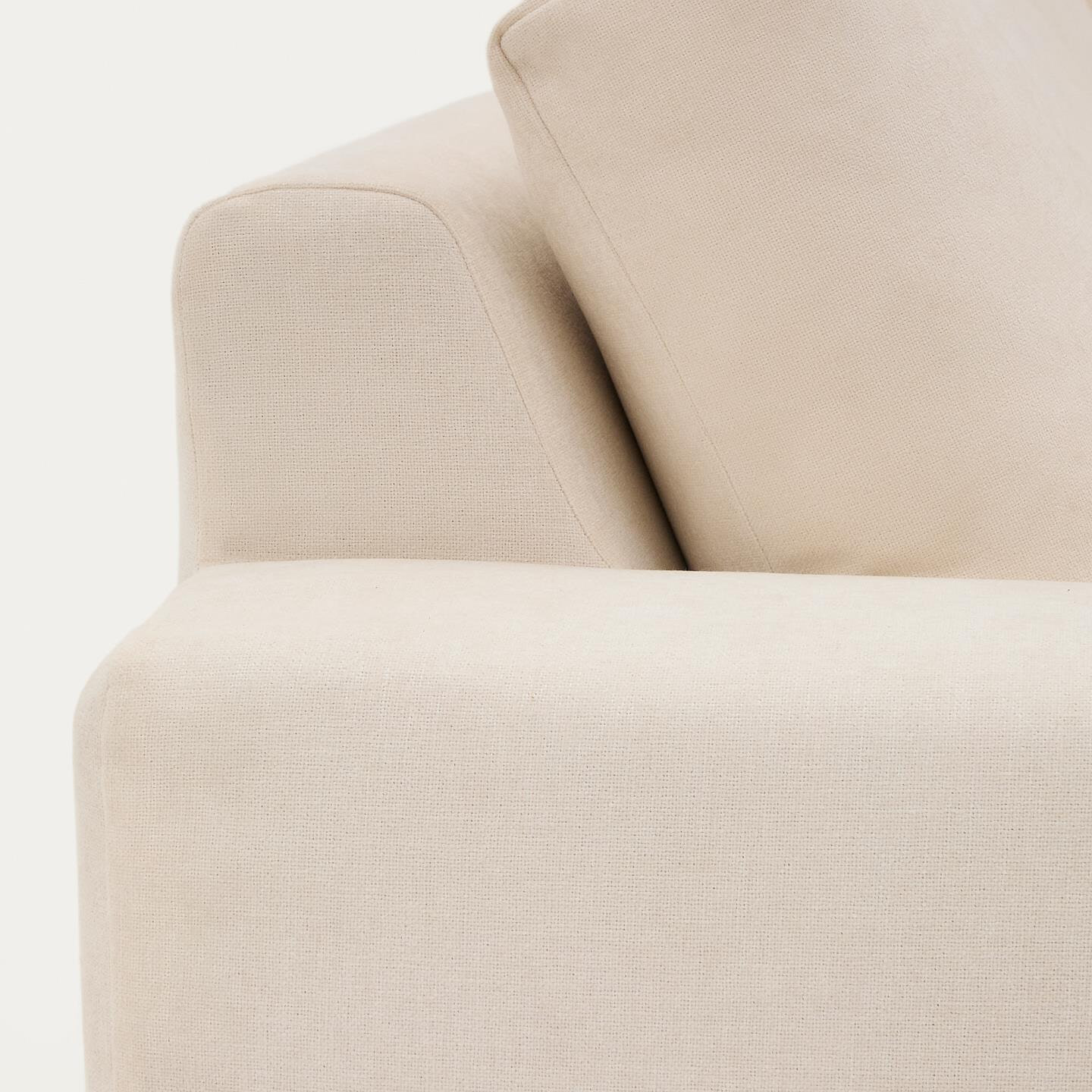 Kave Home 5-zits Hoekbank 'Alea' kleur Ecru