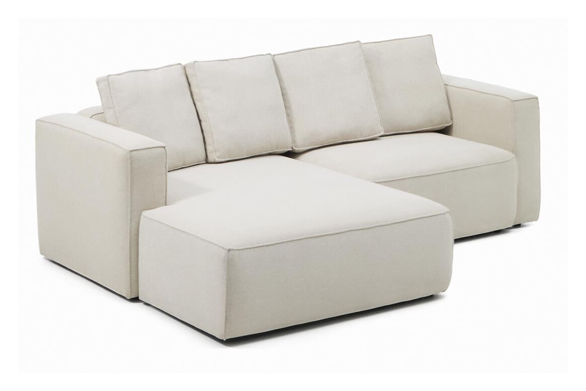 Kave Home 3-zits Slaapbank 'Marela' Links, 236cm, kleur Beige