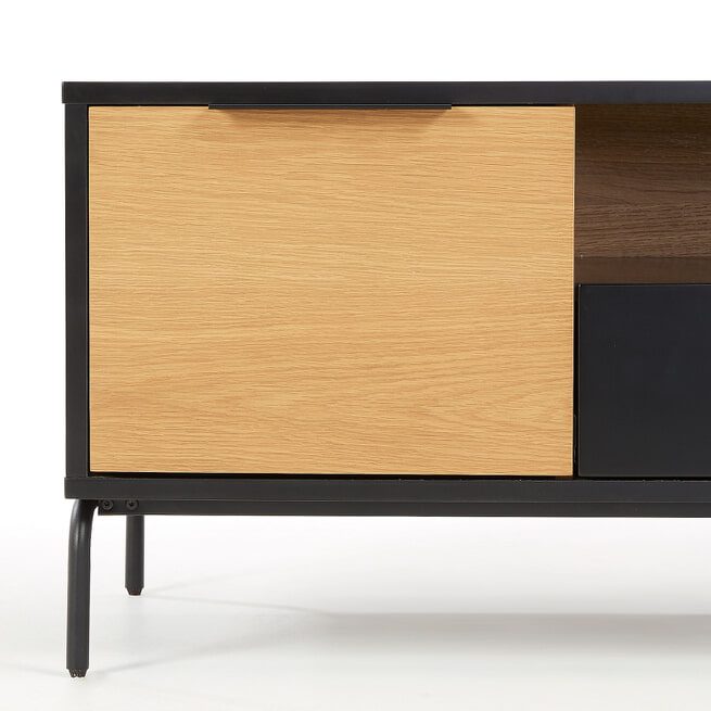 Kave Home TV-meubel 'Savoi' 120cm, kleur Zwart