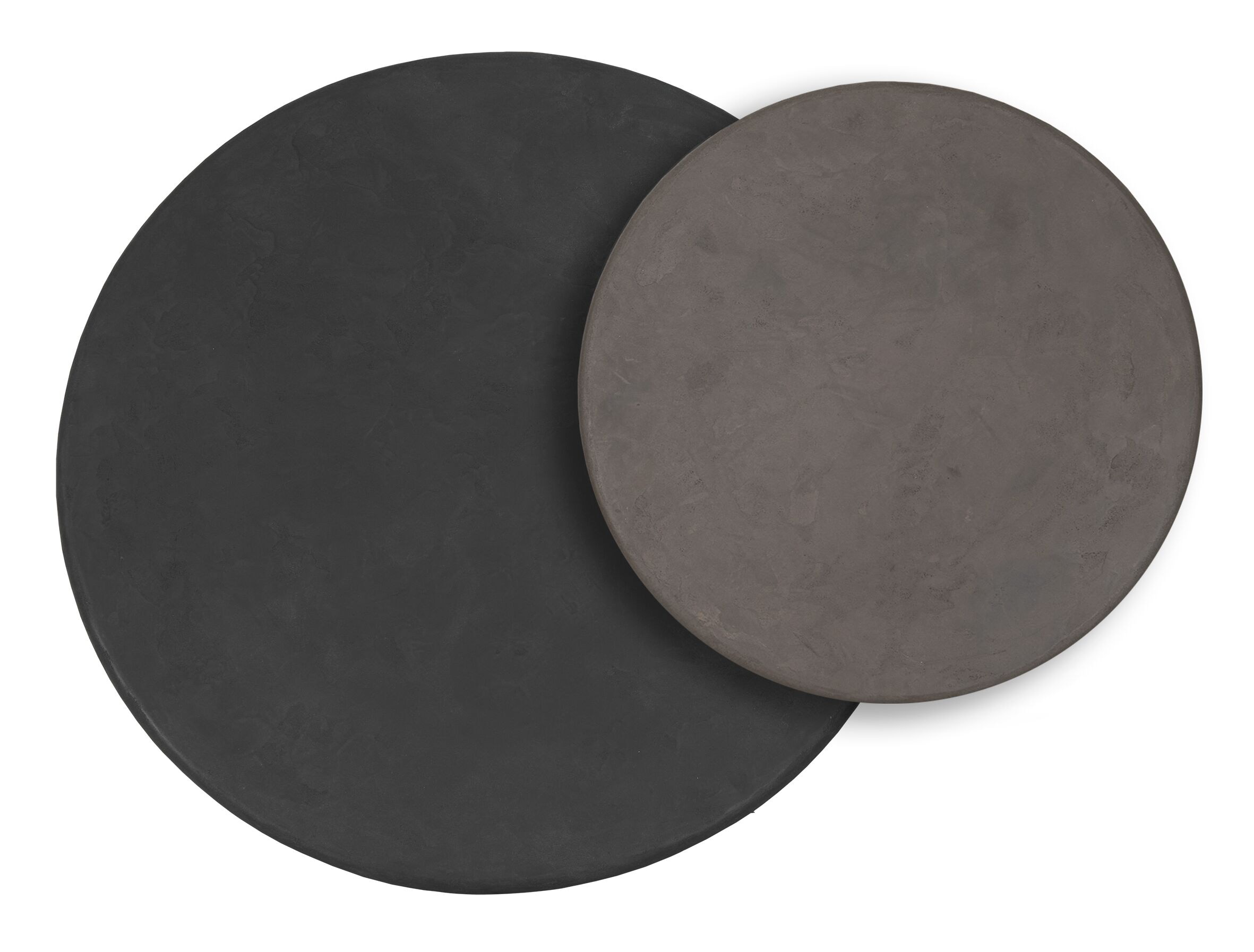 DTP Home Salontafel 'Melo' Betonlook, Set van 2 stuks, Bruin/Zwart