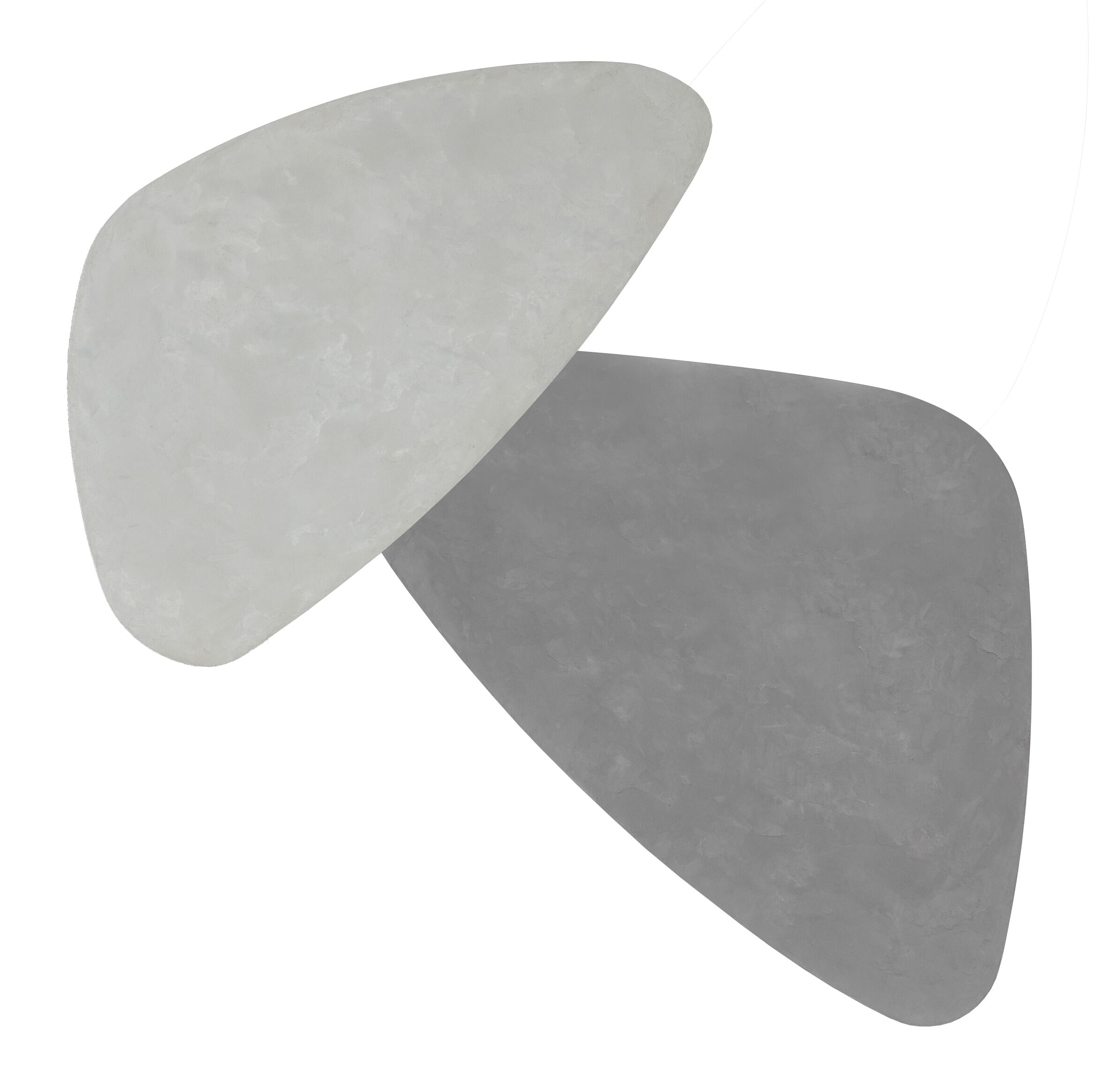 DTP Home Salontafel 'Plectro' Betonlook, Set van 2 stuks, kleur Grijs