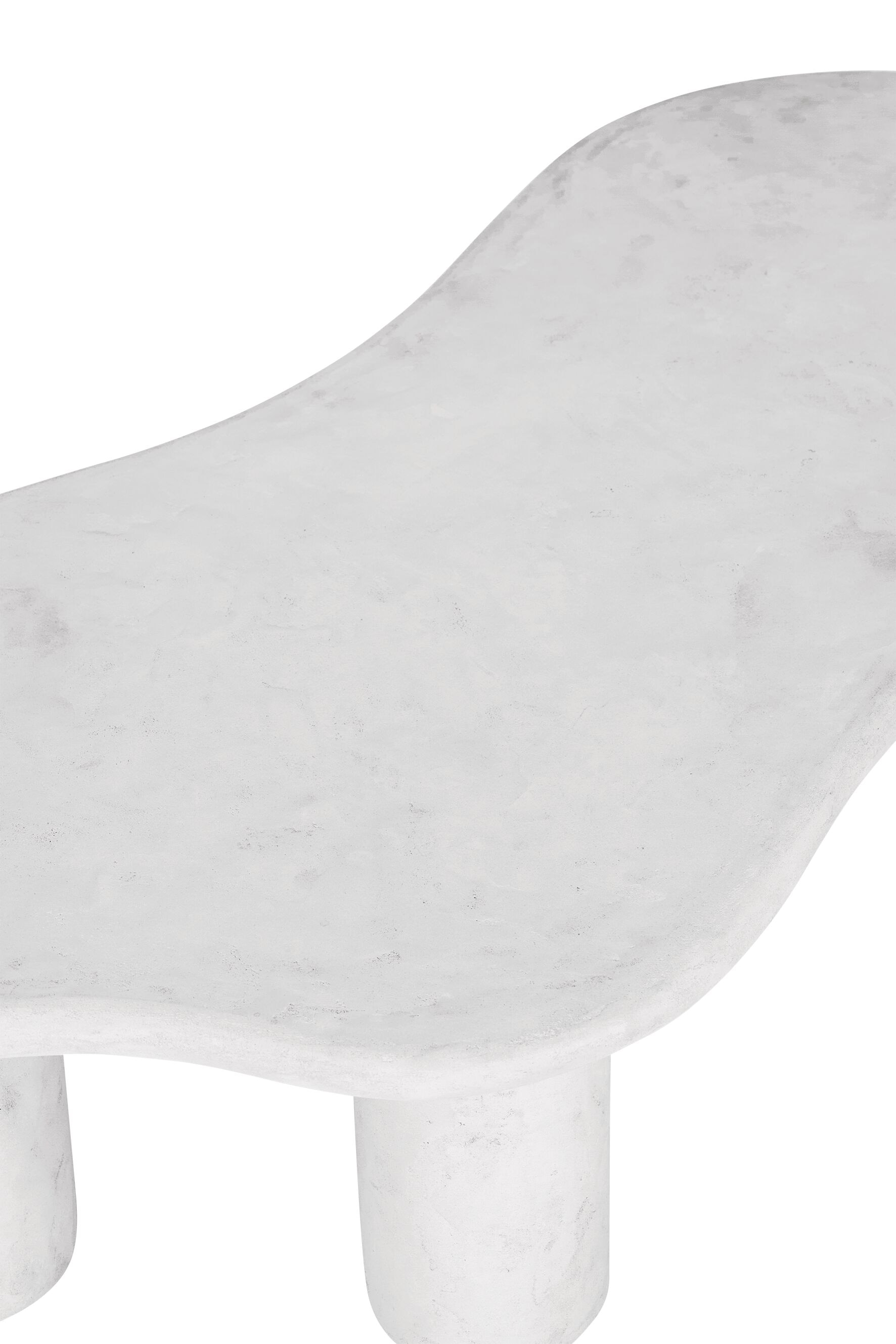 DTP Home Organische Salontafel 'Curva' Mortex, 130 x 69cm, kleur Chalk
