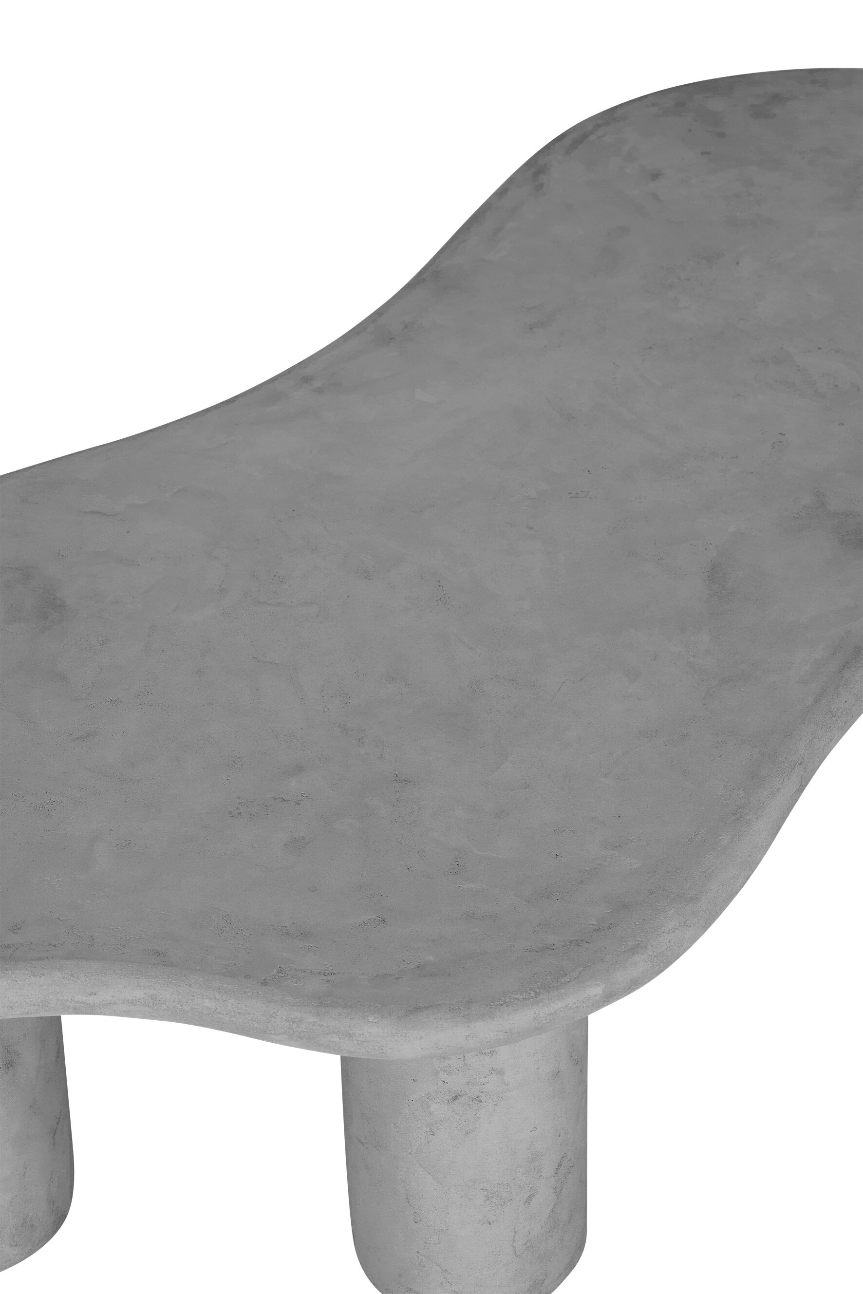 DTP Home Organische Salontafel 'Curva' Betonlook, 130 x 69cm, kleur Grijs