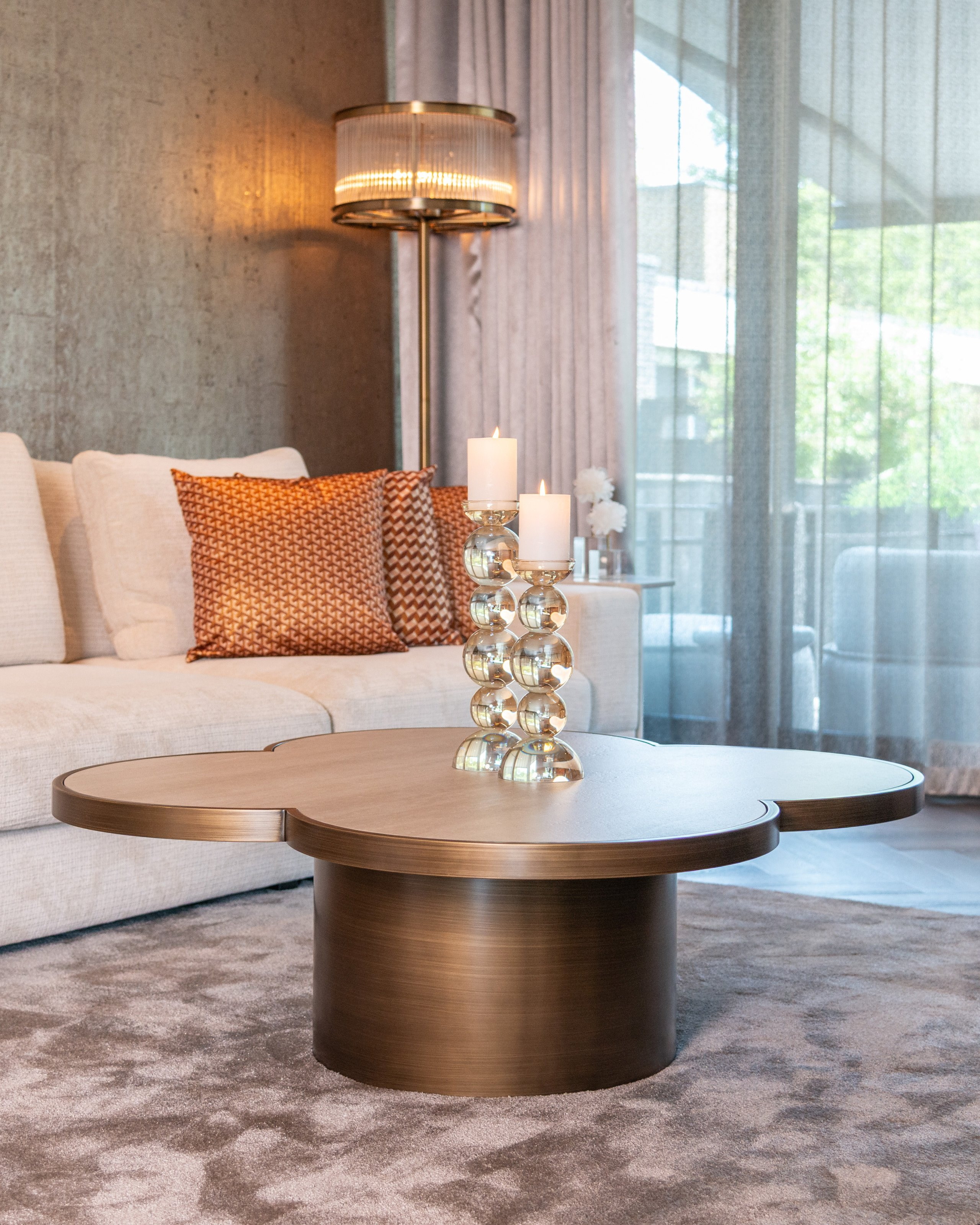 Richmond Vloerlamp 'Nadine' 165cm, kleur Brons