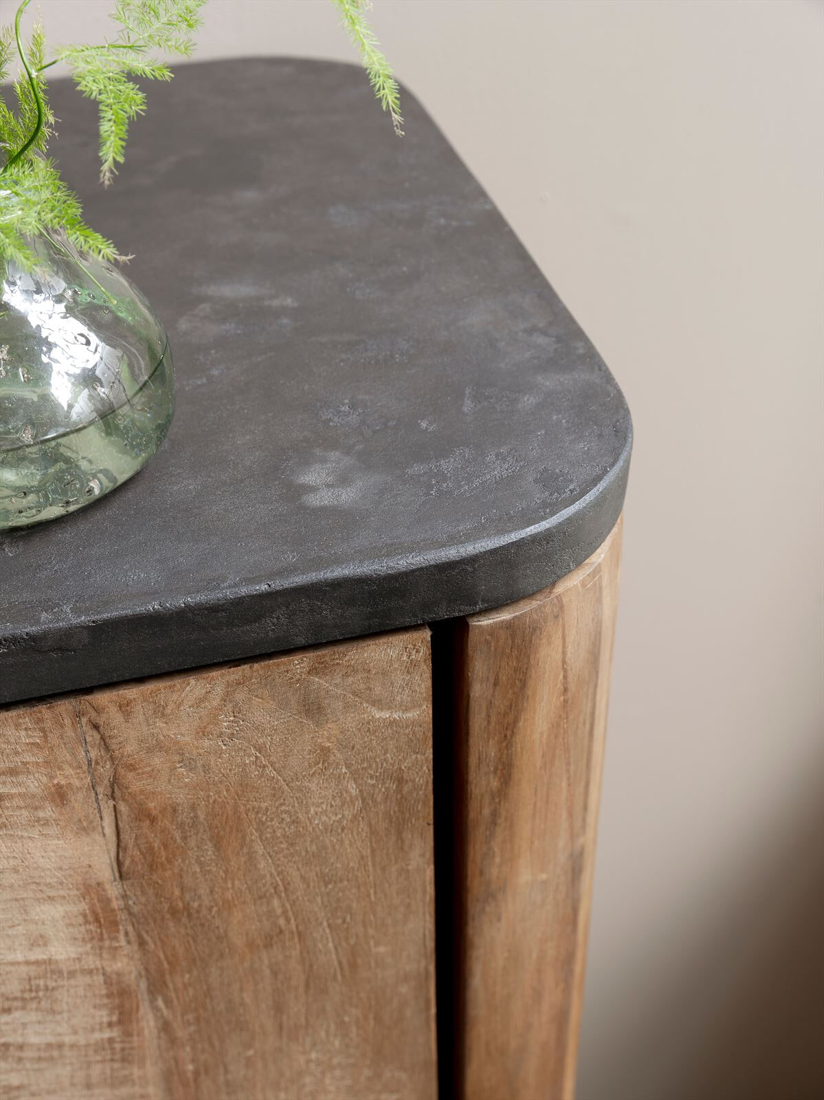 DTP Home Opbergkast 'Soho' Teakhout en betonlook, 130 x 120cm