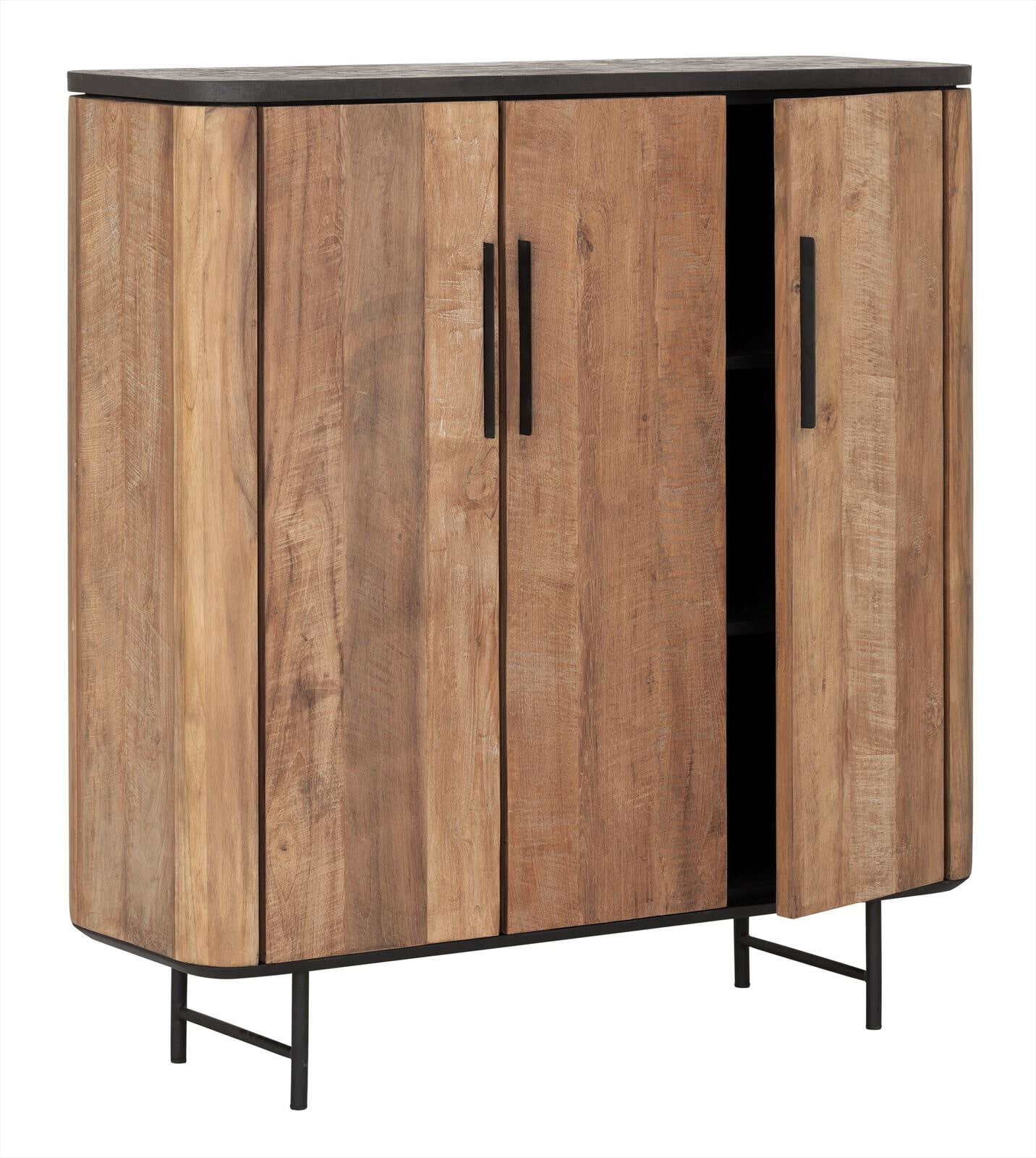 DTP Home Opbergkast 'Soho' Teakhout en betonlook, 130 x 120cm