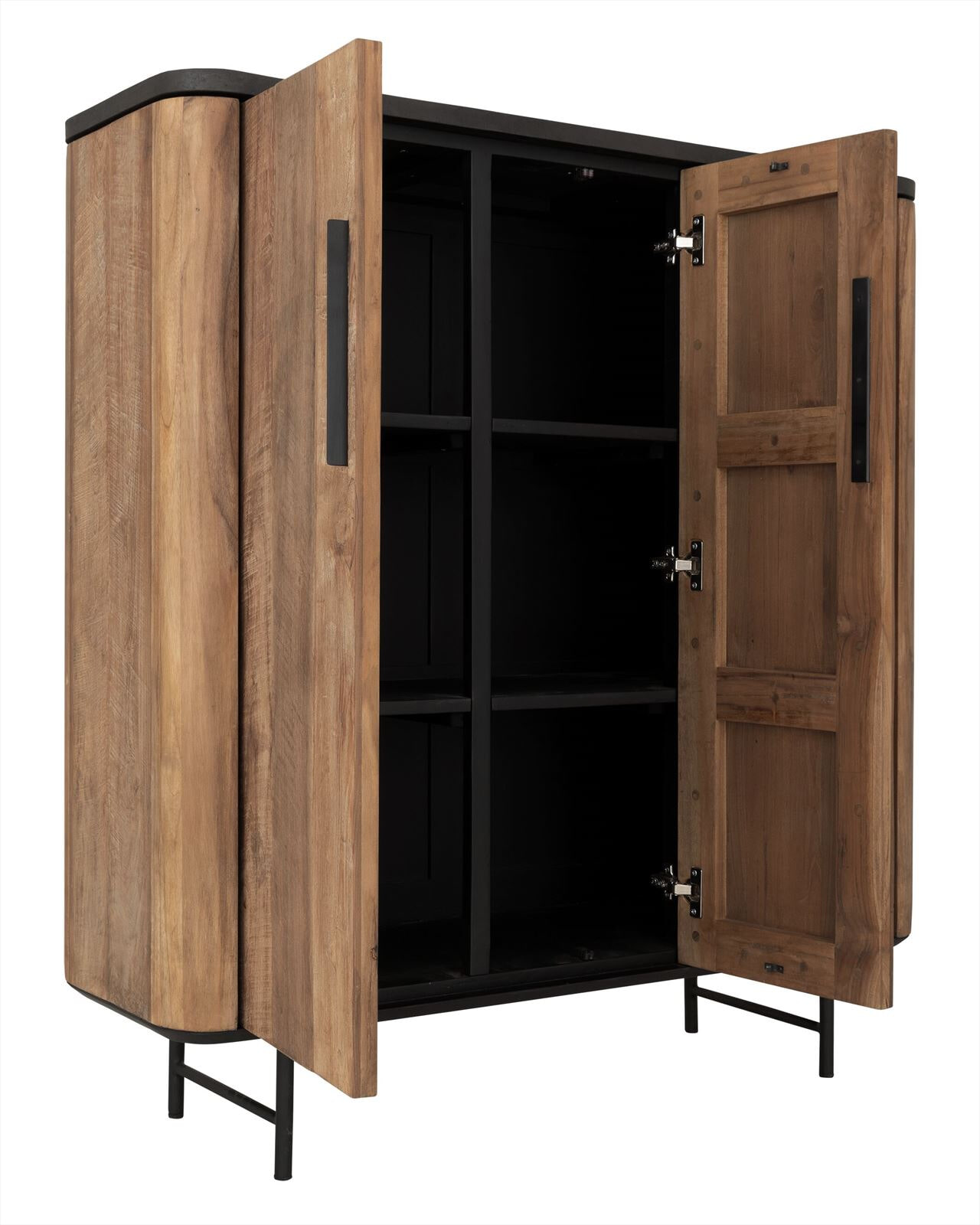 DTP Home Opbergkast 'Soho' Teakhout en betonlook, 130 x 120cm