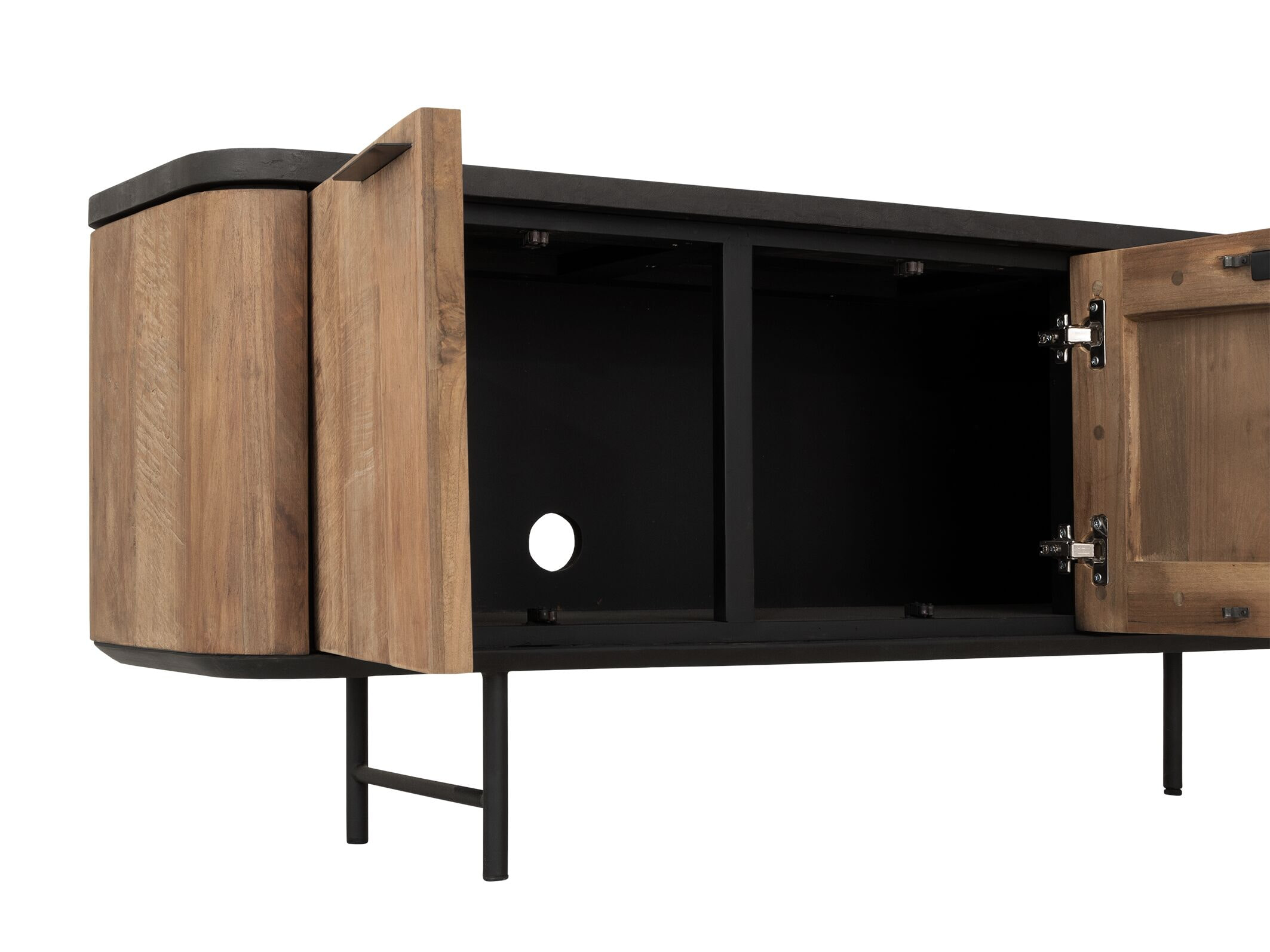 DTP Home TV-meubel 'Soho' Teakhout en betonlook, 230cm