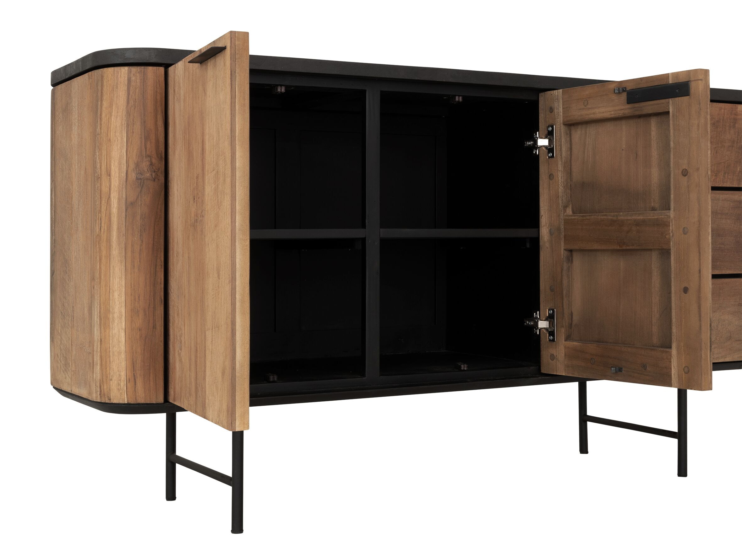 DTP Home Dressoir 'Soho' Teakhout en betonlook, 160cm