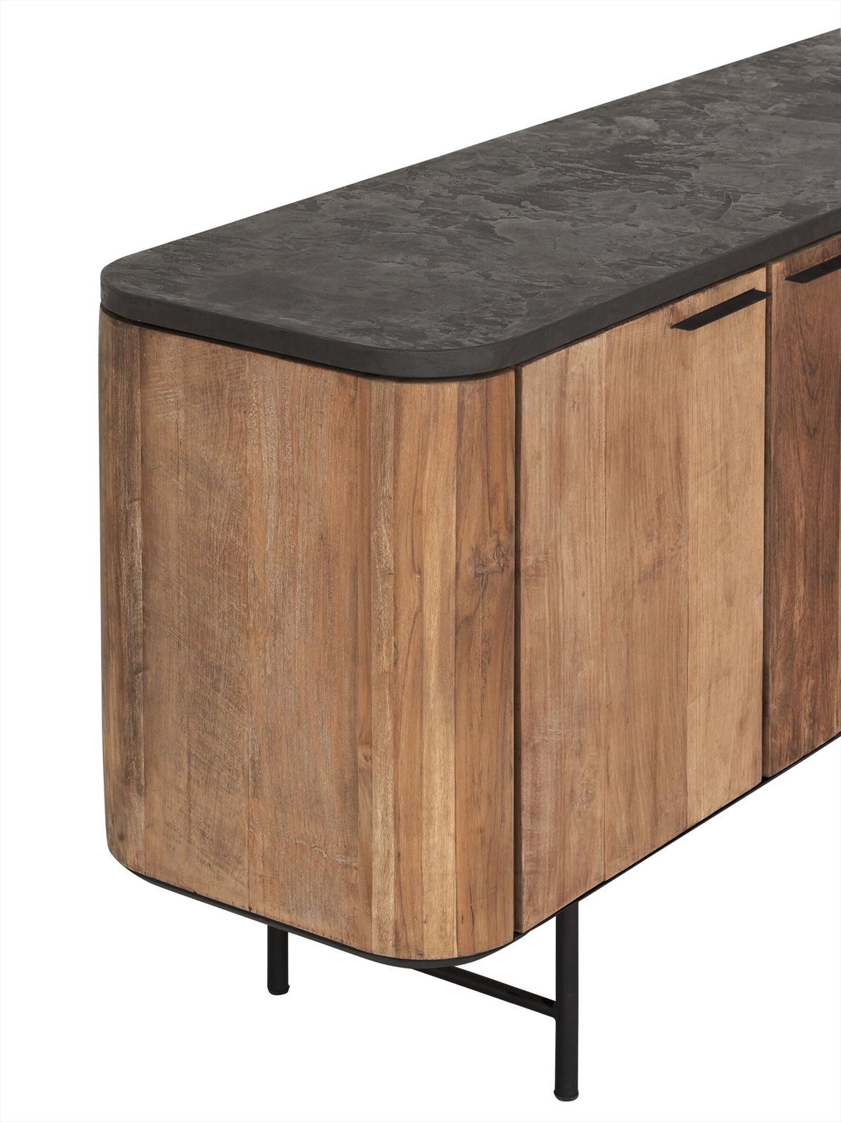 DTP Home Dressoir 'Soho' Teakhout en betonlook, 160cm