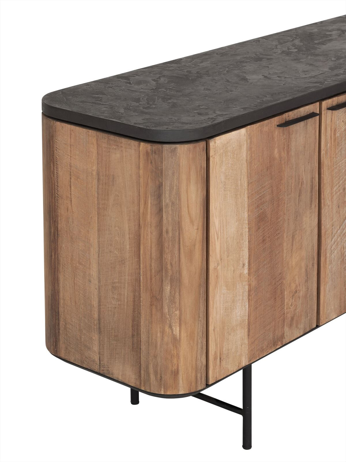 DTP Home Dressoir 'Soho' Teakhout en betonlook, 200cm