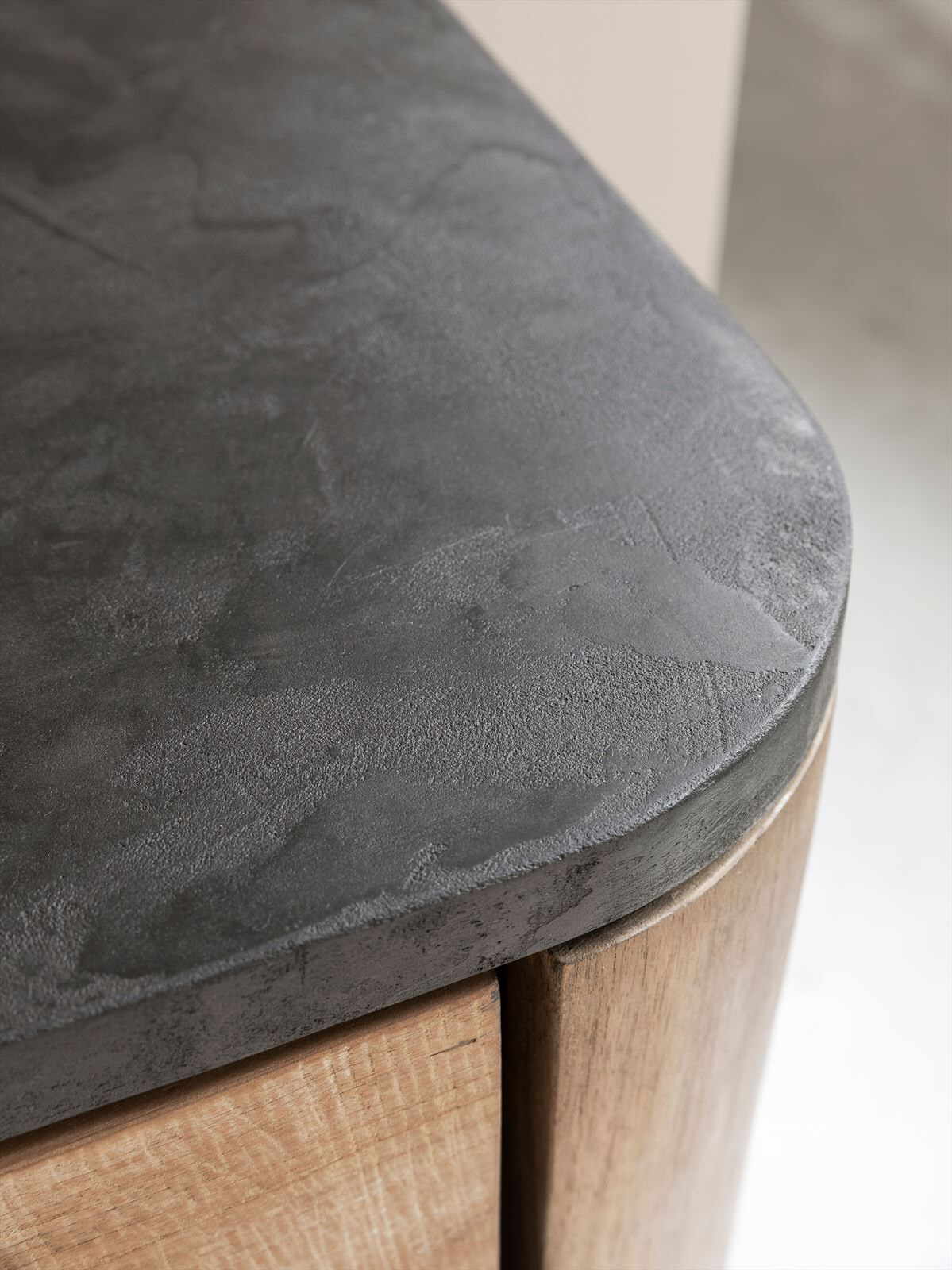 DTP Home Dressoir 'Soho' Teakhout en betonlook, 200cm