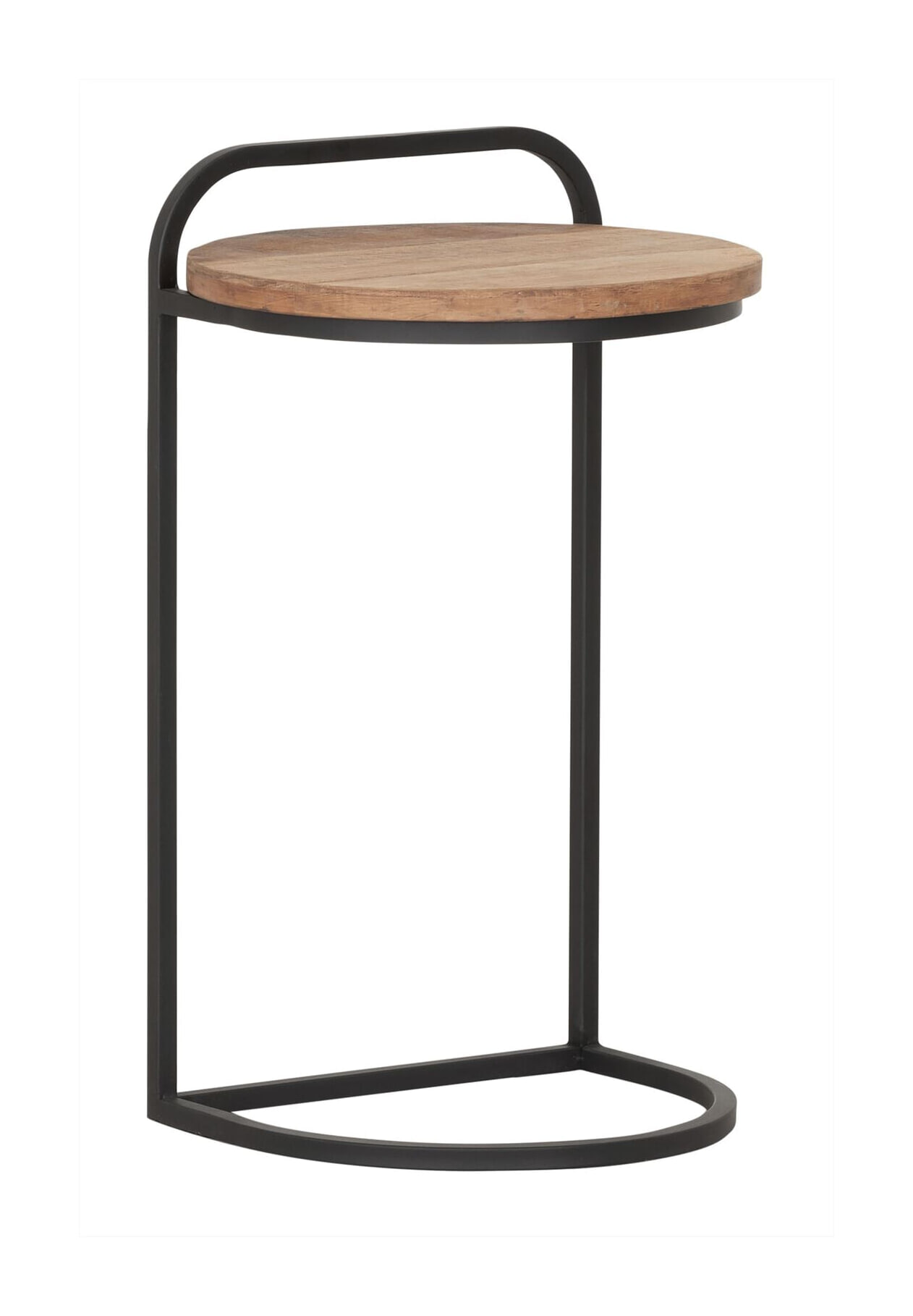 DTP Home Laptoptafel Soho Teakhout, 35cm - Bruin - Rond