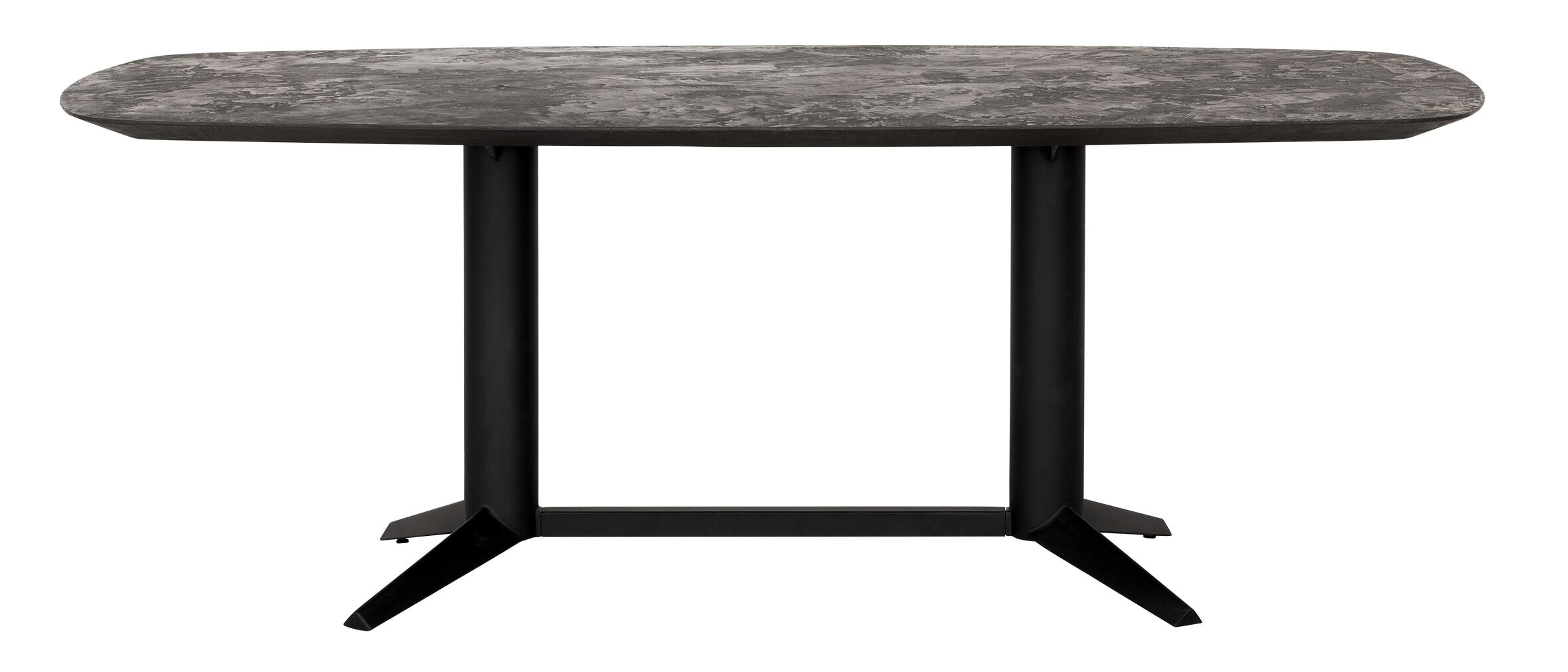 DTP Home Eettafel 'Soho' Deens ovaal, Betonlook, 210 x 110cm