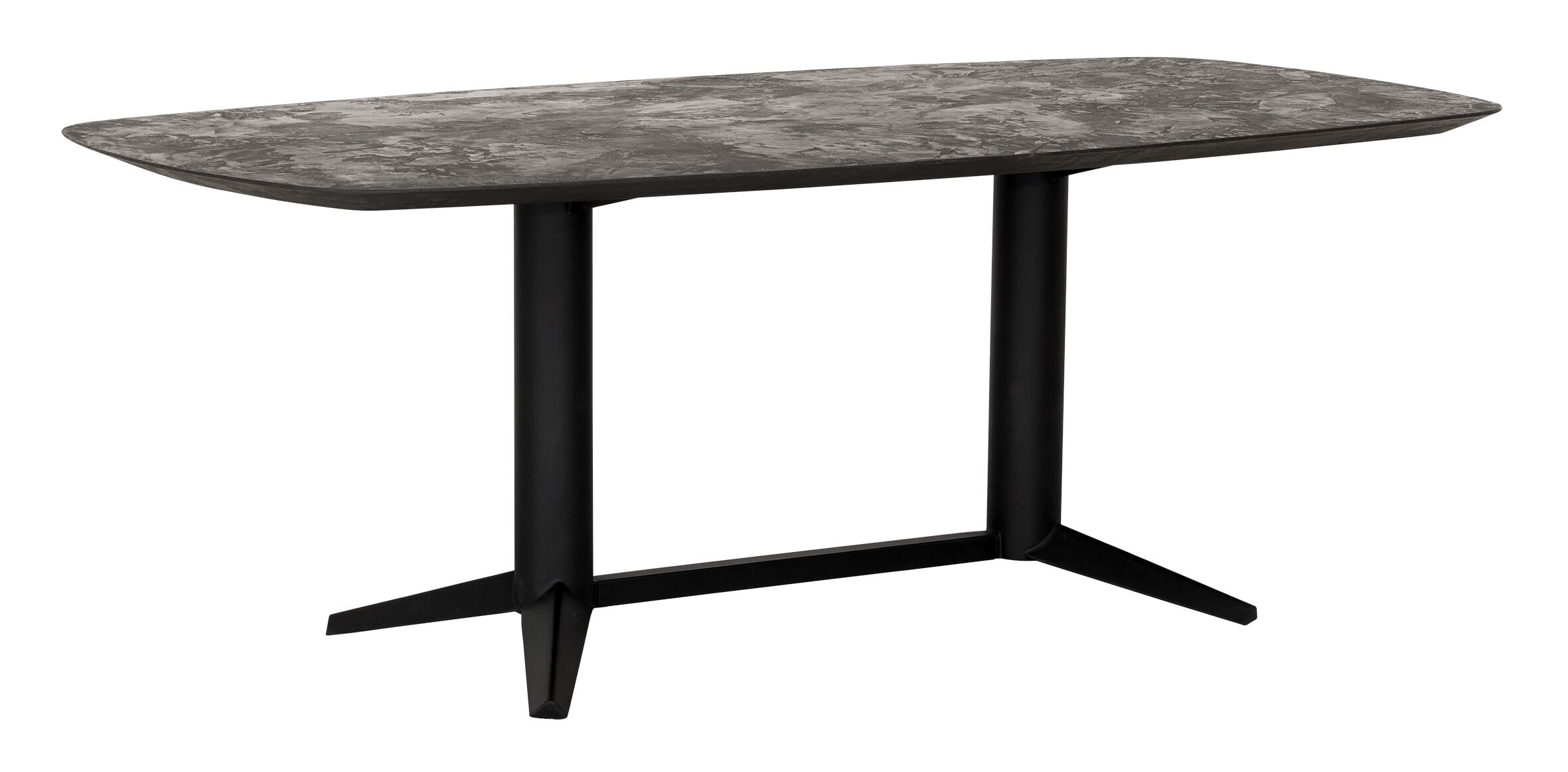DTP Home Eettafel 'Soho' Deens ovaal, Betonlook, 210 x 110cm