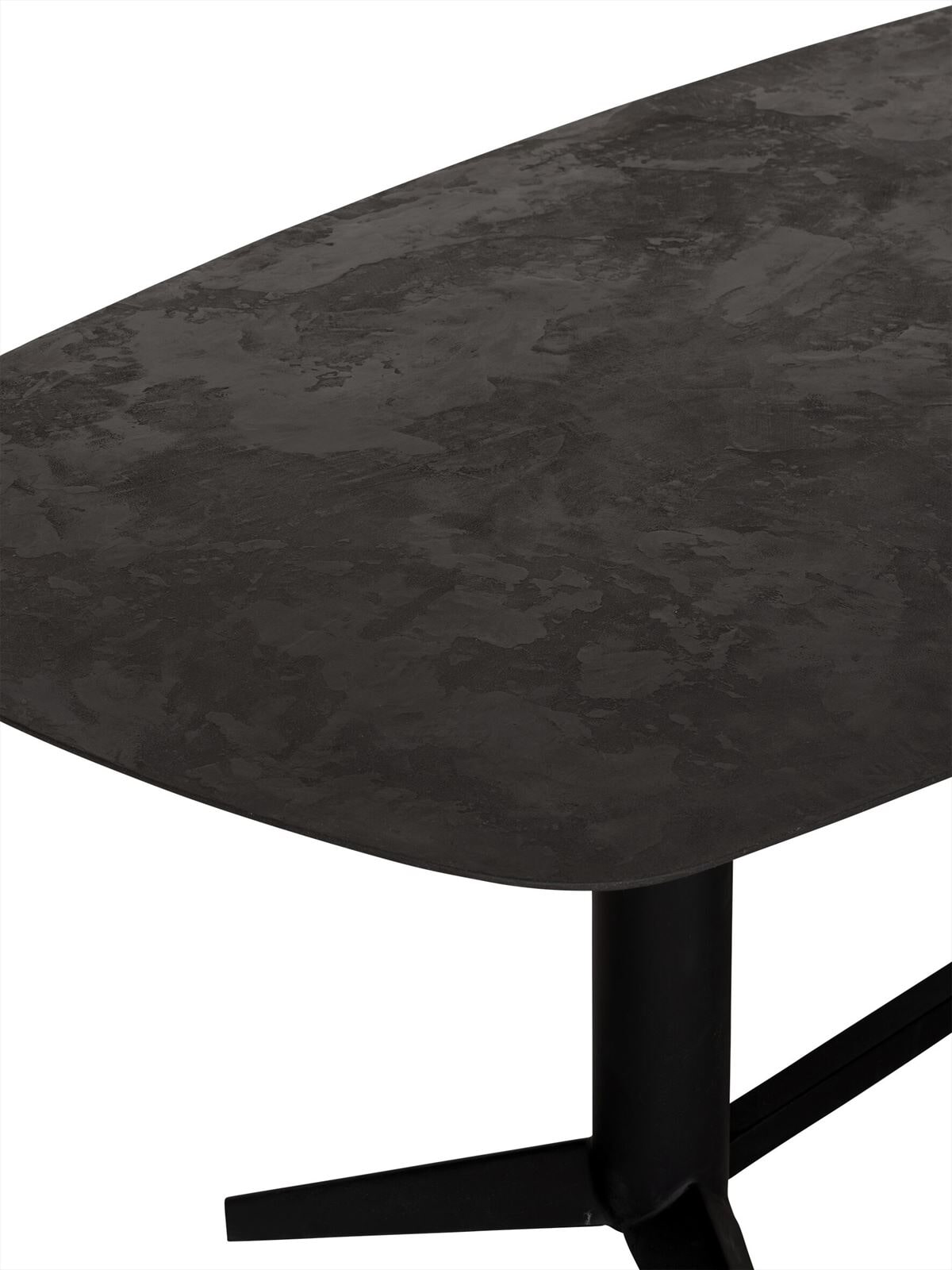 DTP Home Eettafel 'Soho' Deens ovaal, Betonlook, 210 x 110cm