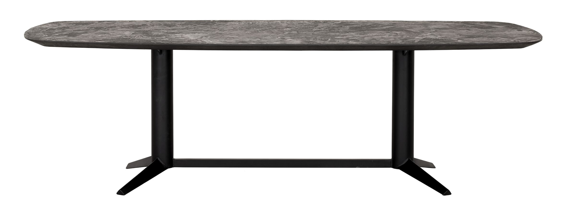 DTP Home Eettafel 'Soho' Deens ovaal, Betonlook, 260 x 110cm