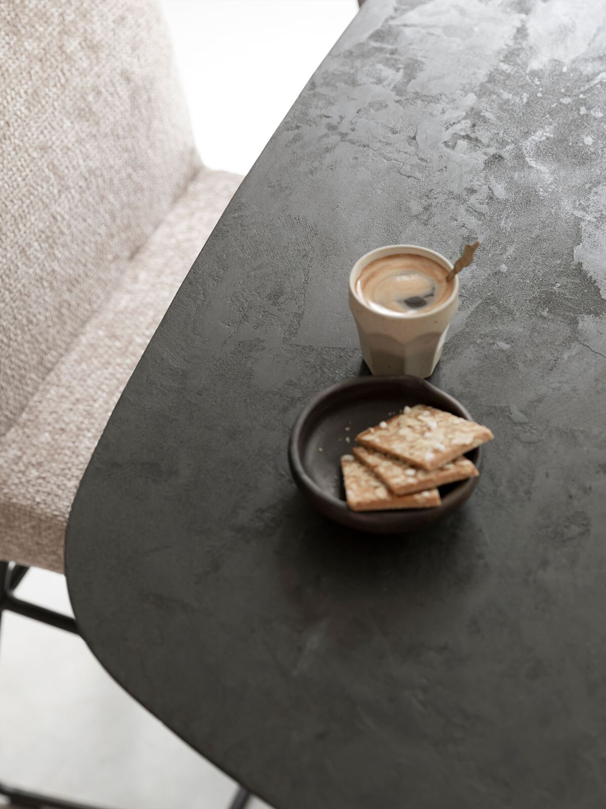 DTP Home Bartafel 'Soho' Deens ovaal, Betonlook, 160 x 90cm
