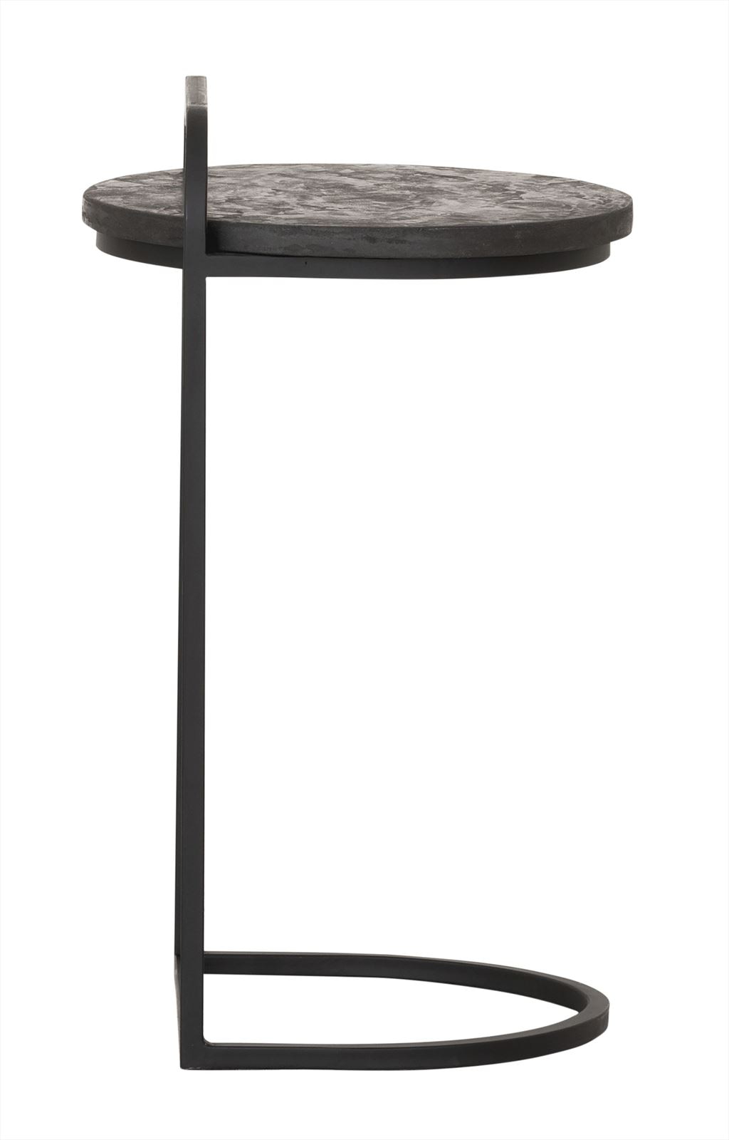 DTP Home Laptoptafel 'Soho' Betonlook, 35cm, kleur Zwart