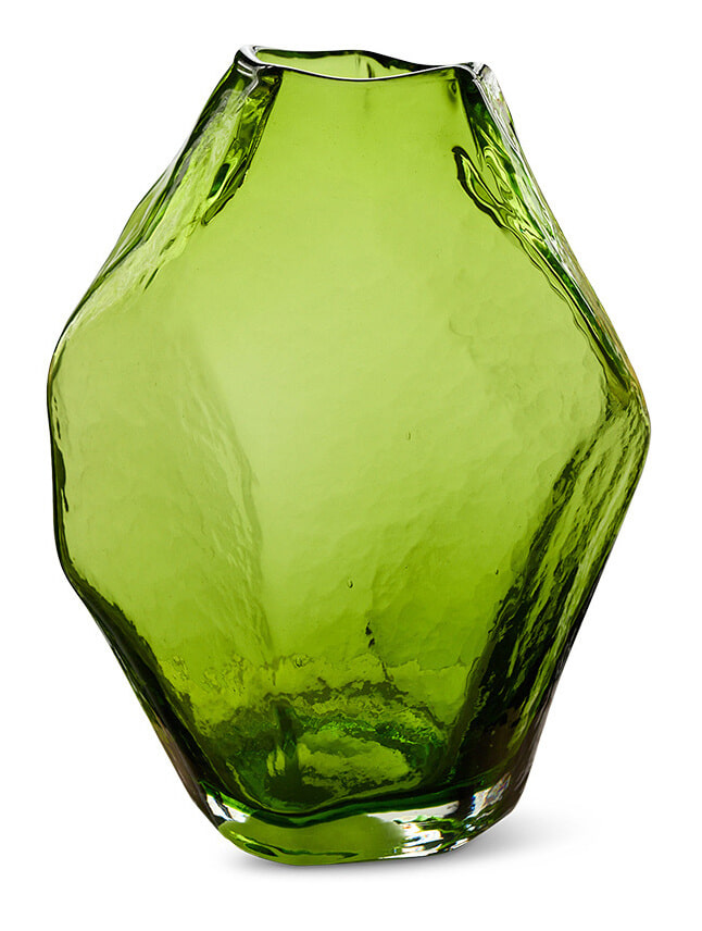 HKliving Vaas Nienke Glas, 34cm - Peridot