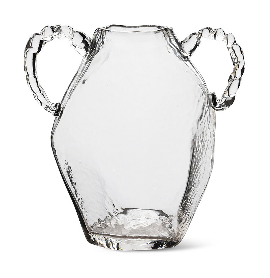 HKliving Vaas Nienke Glas, 37cm - Crystal