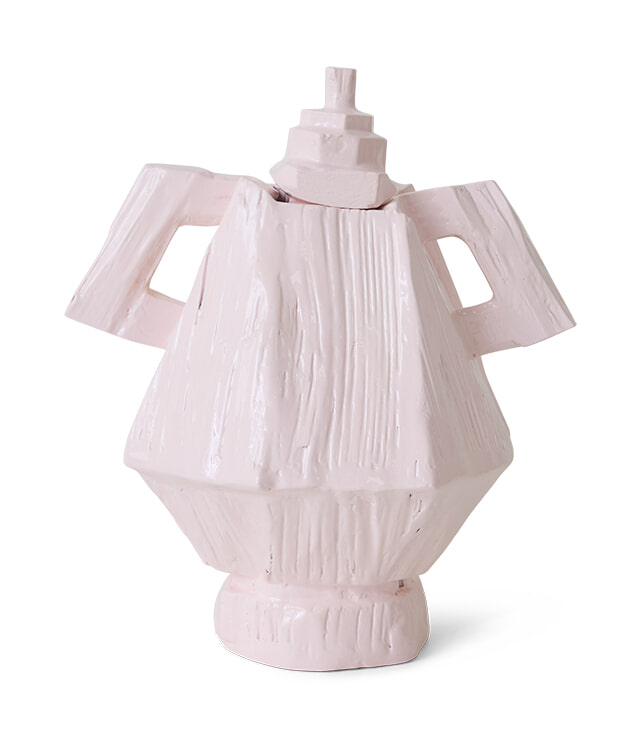 HKliving Vaas Amfora Sungkaihout, 38cm - Lila
