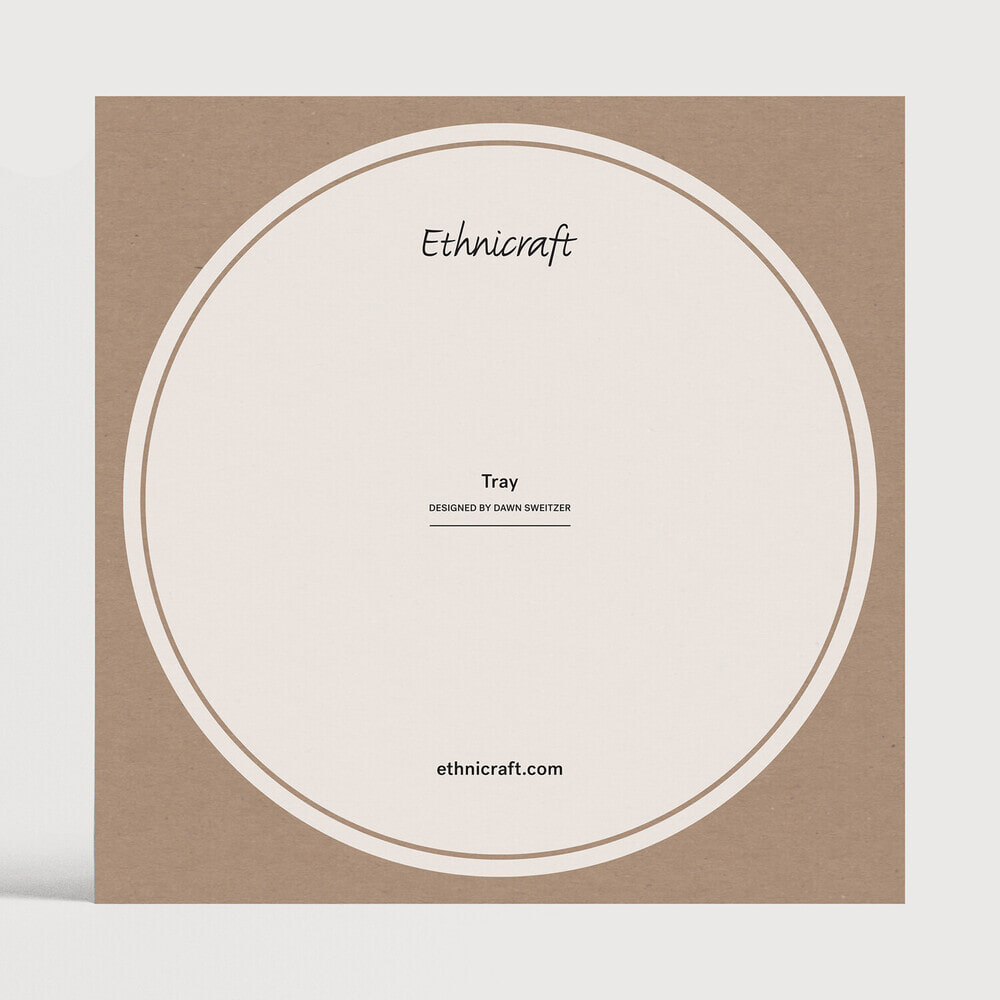 Ethnicraft Rond Dienblad 'Slice' 61cm, kleur Brons