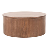 LABEL51 Ronde Salontafel 'Oliva' Walnoot Eiken, 70cm