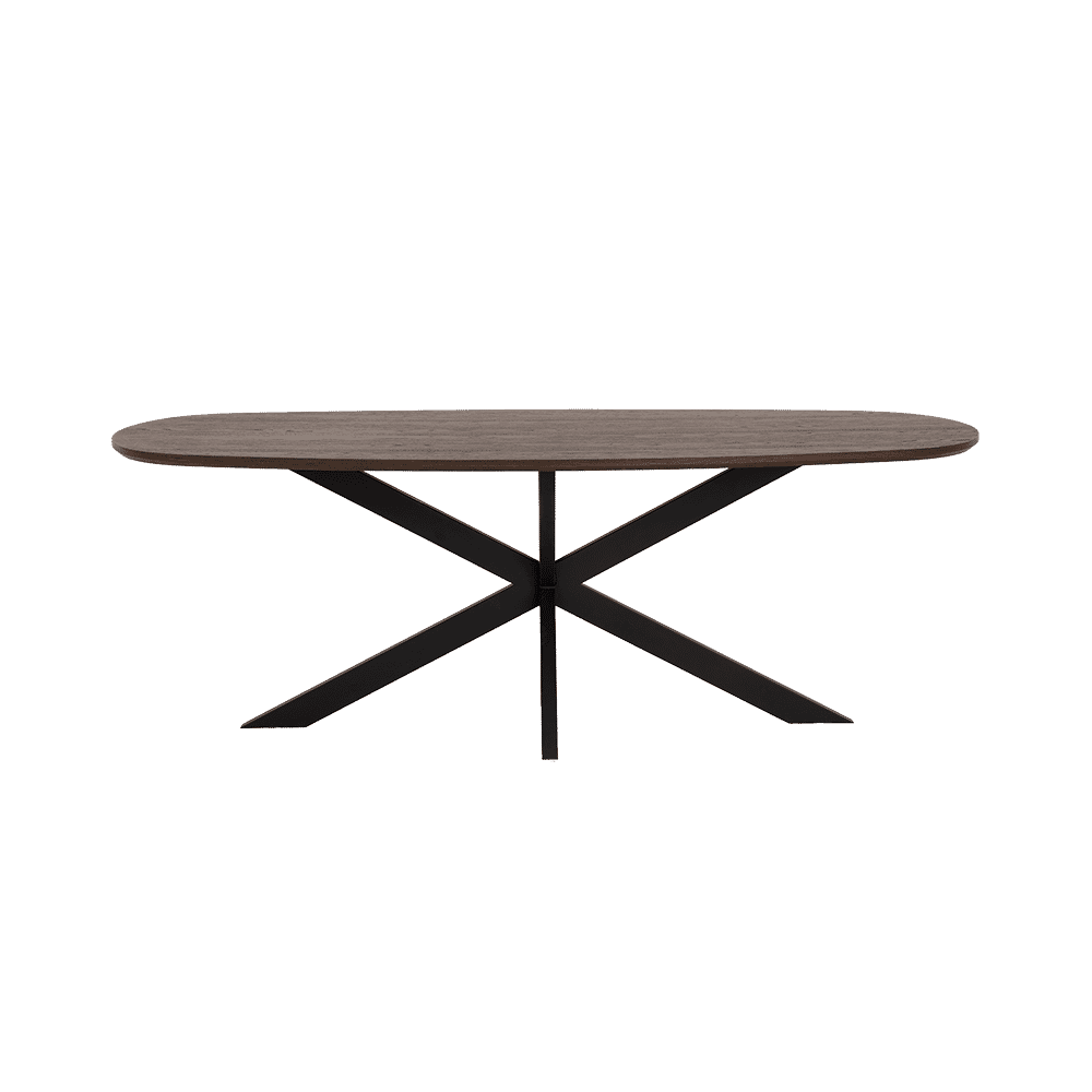 Tower Living Deens Ovale Eettafel 'San Marino' Eiken, 240 x 110cm