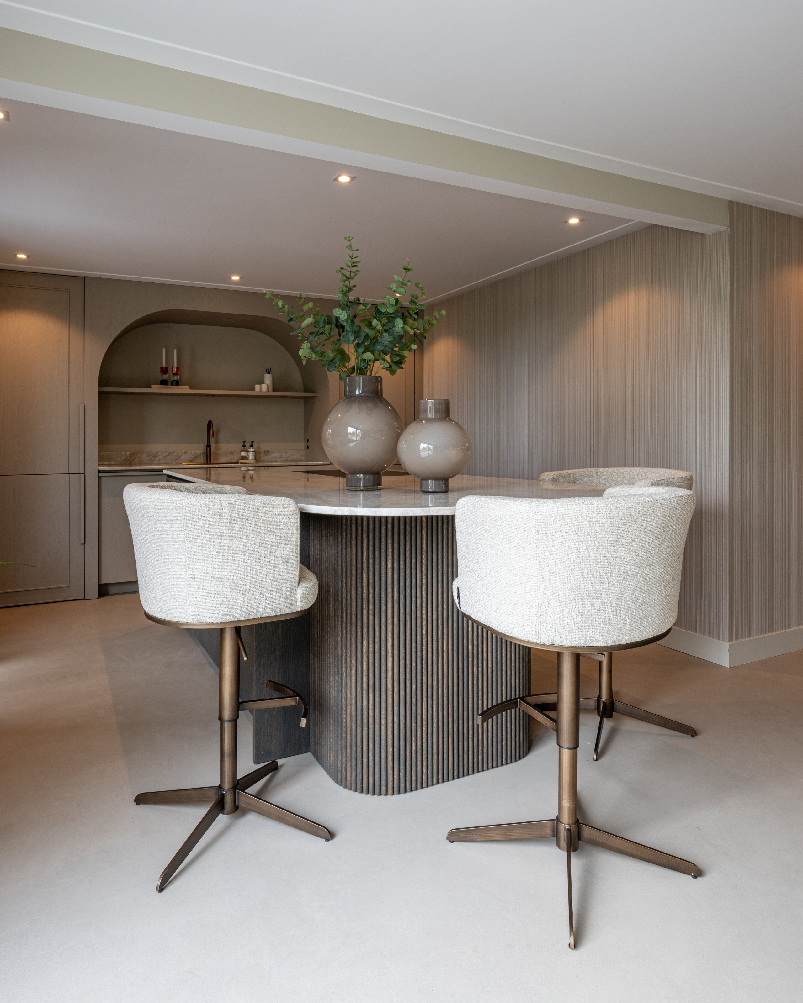 Richmond Barstoel 'Cheyenne' Bouclé (zithoogte 67cm)