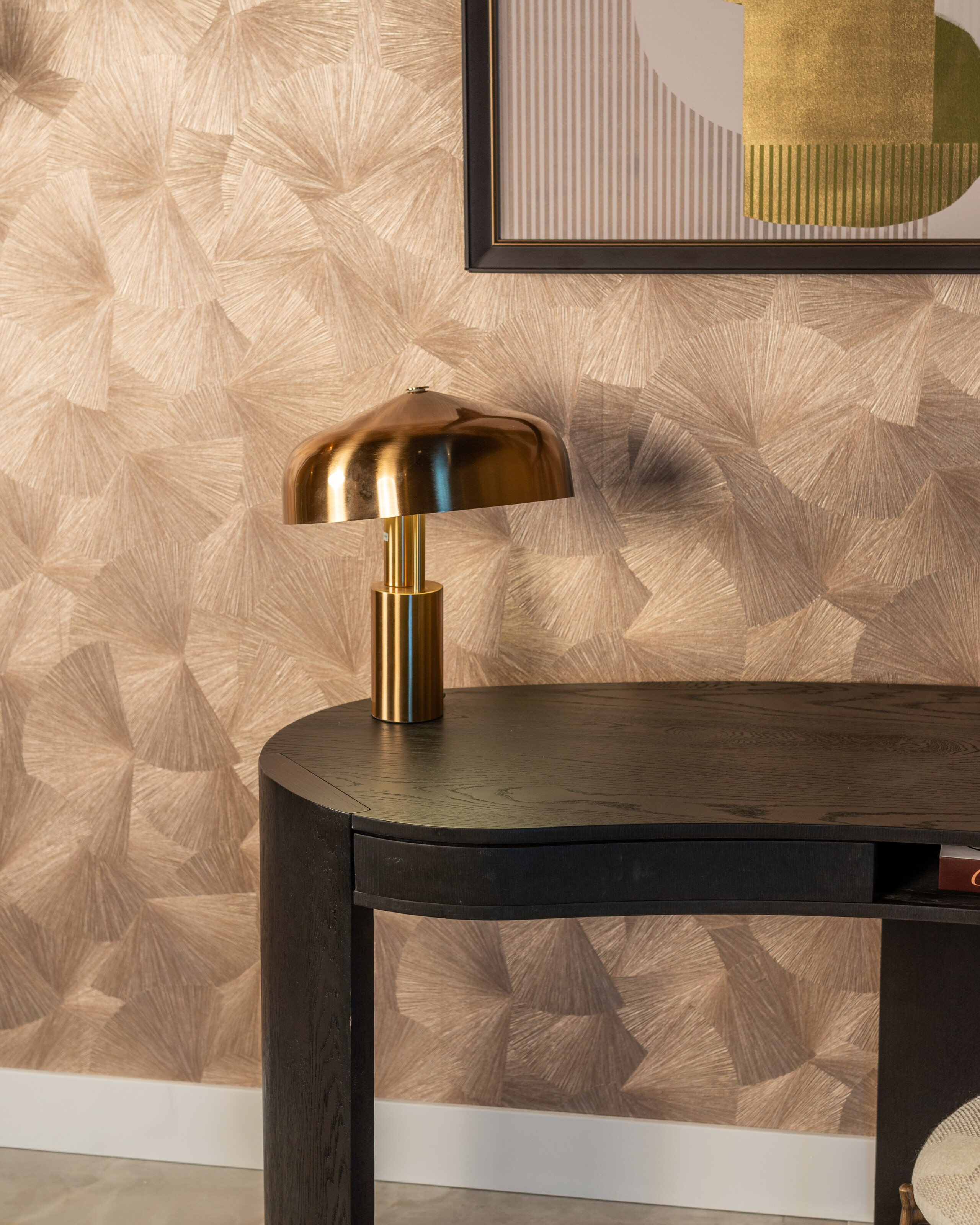 Richmond Tafellamp 'Linzy' 40cm, kleur Brushed Gold